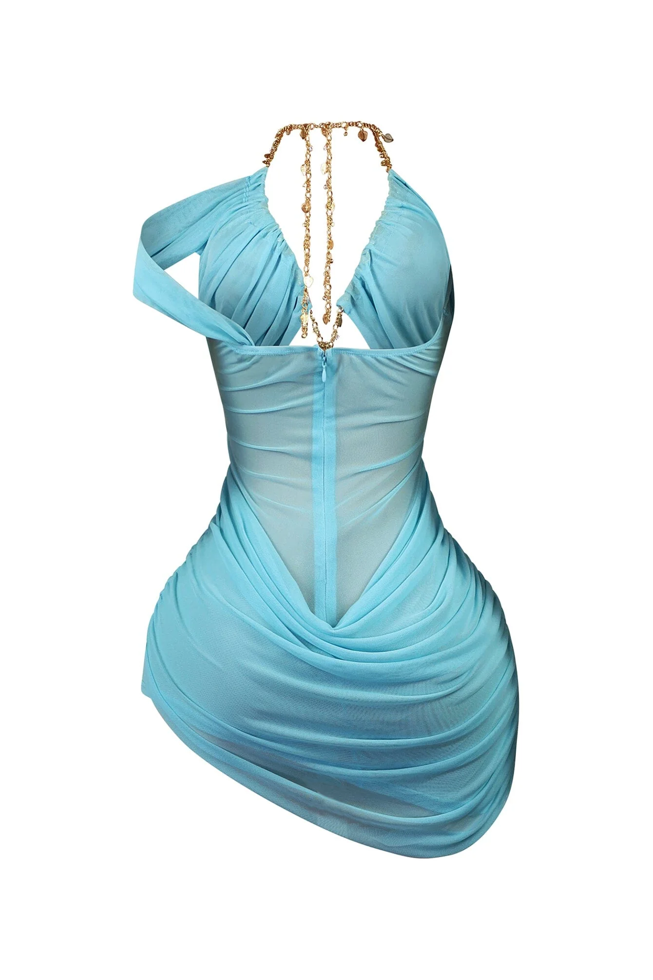 Look Again Mesh Halter Mini Dress - Image 11