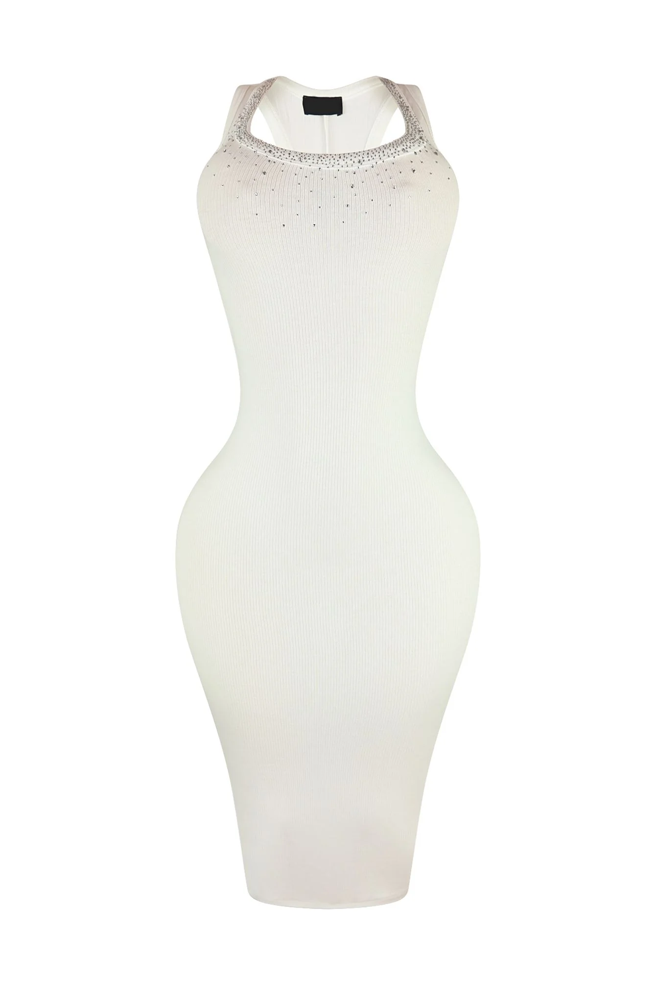 Love Birds Ribbed Rhinestone Basic Dress - Image 3