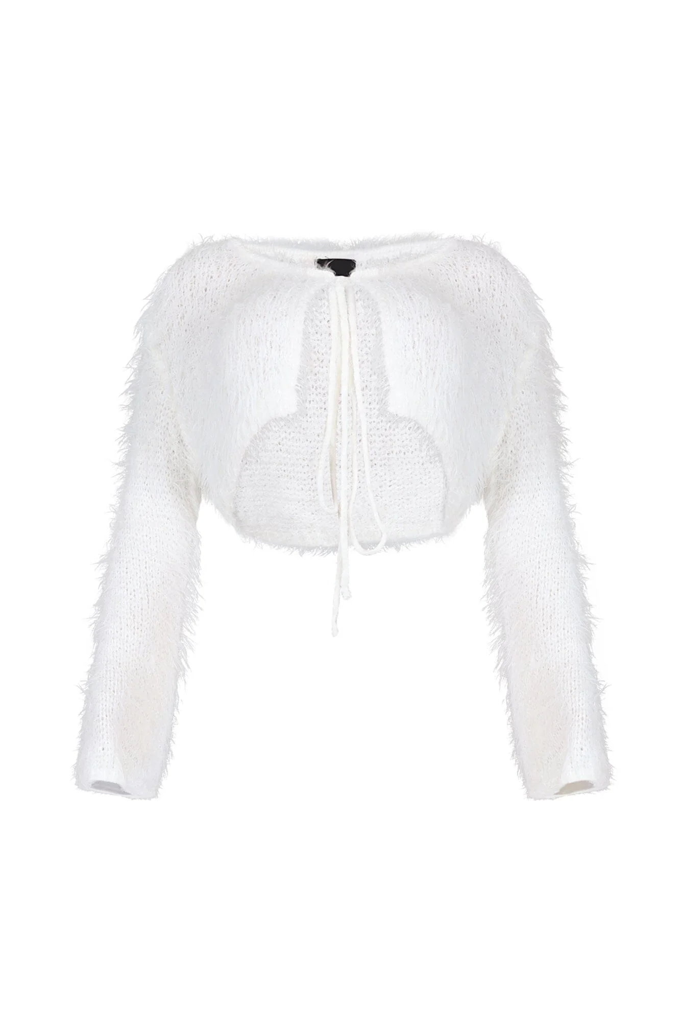 Luisa Fuzzy Open Cardigan Top - Image 4
