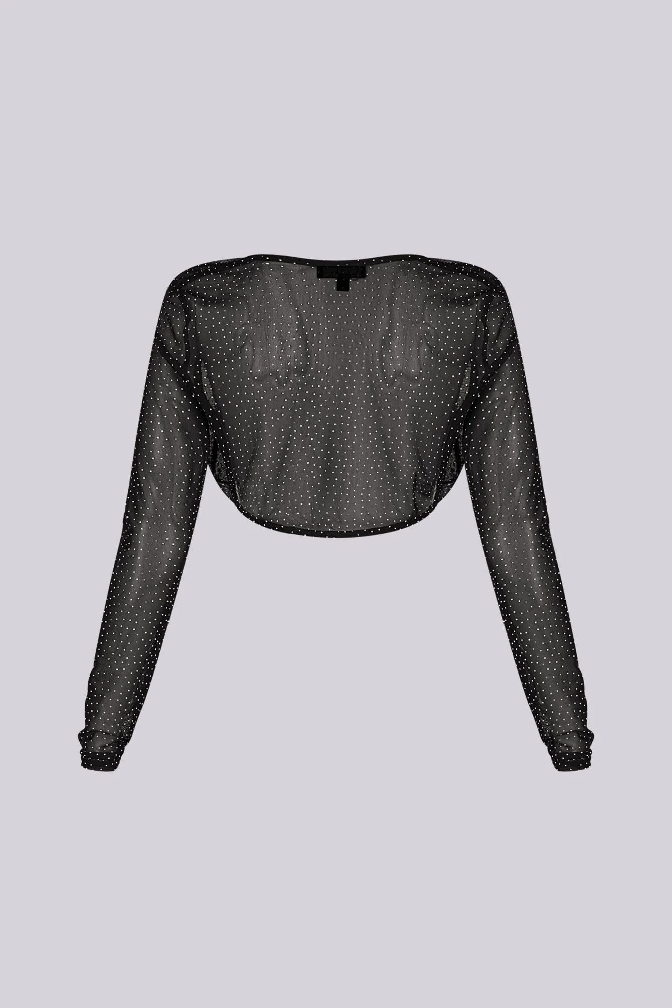 Luna Rhinestone Mesh Bolero Top - Image 6