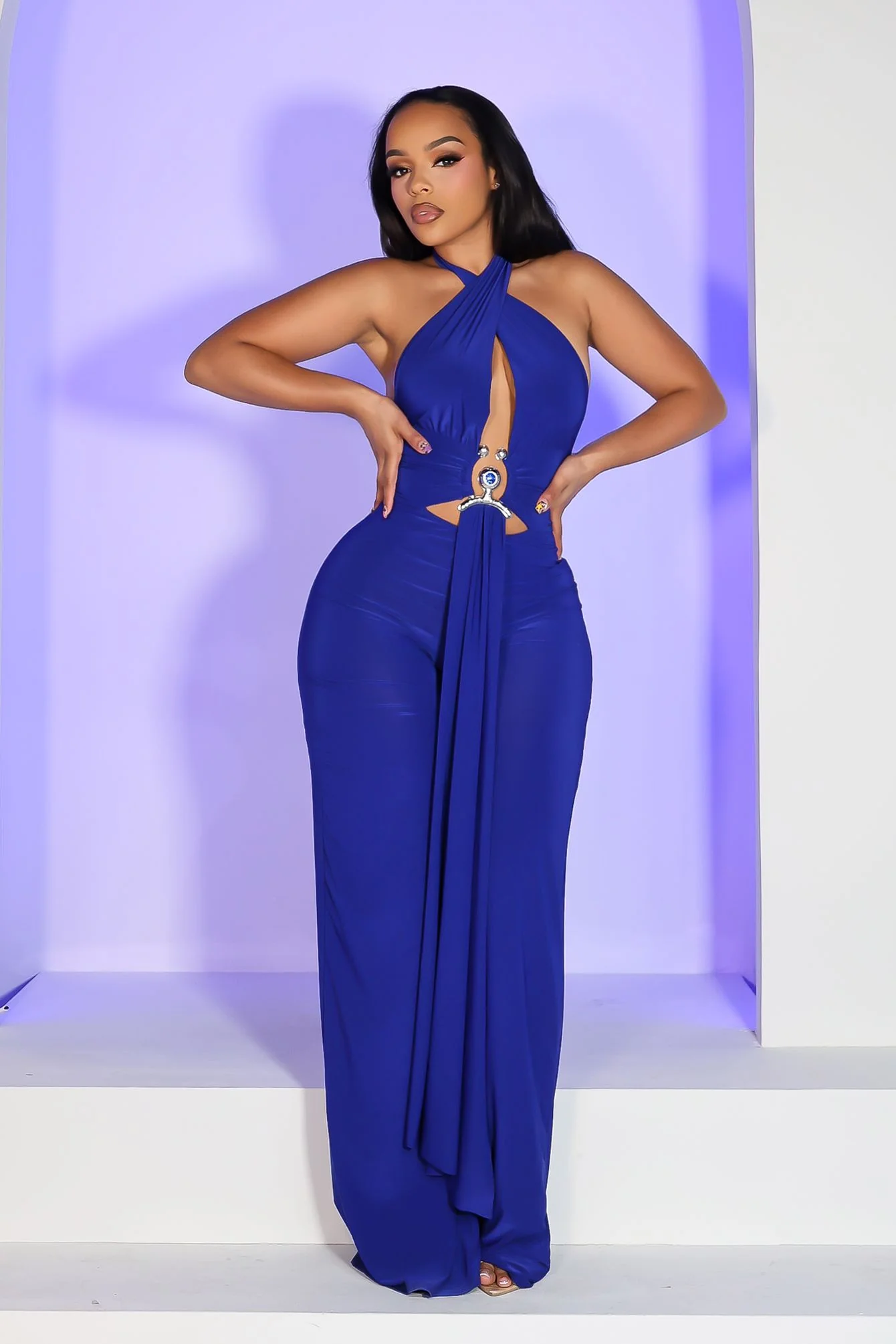 Lunaris Ring Halter Jumpsuit - Image 3