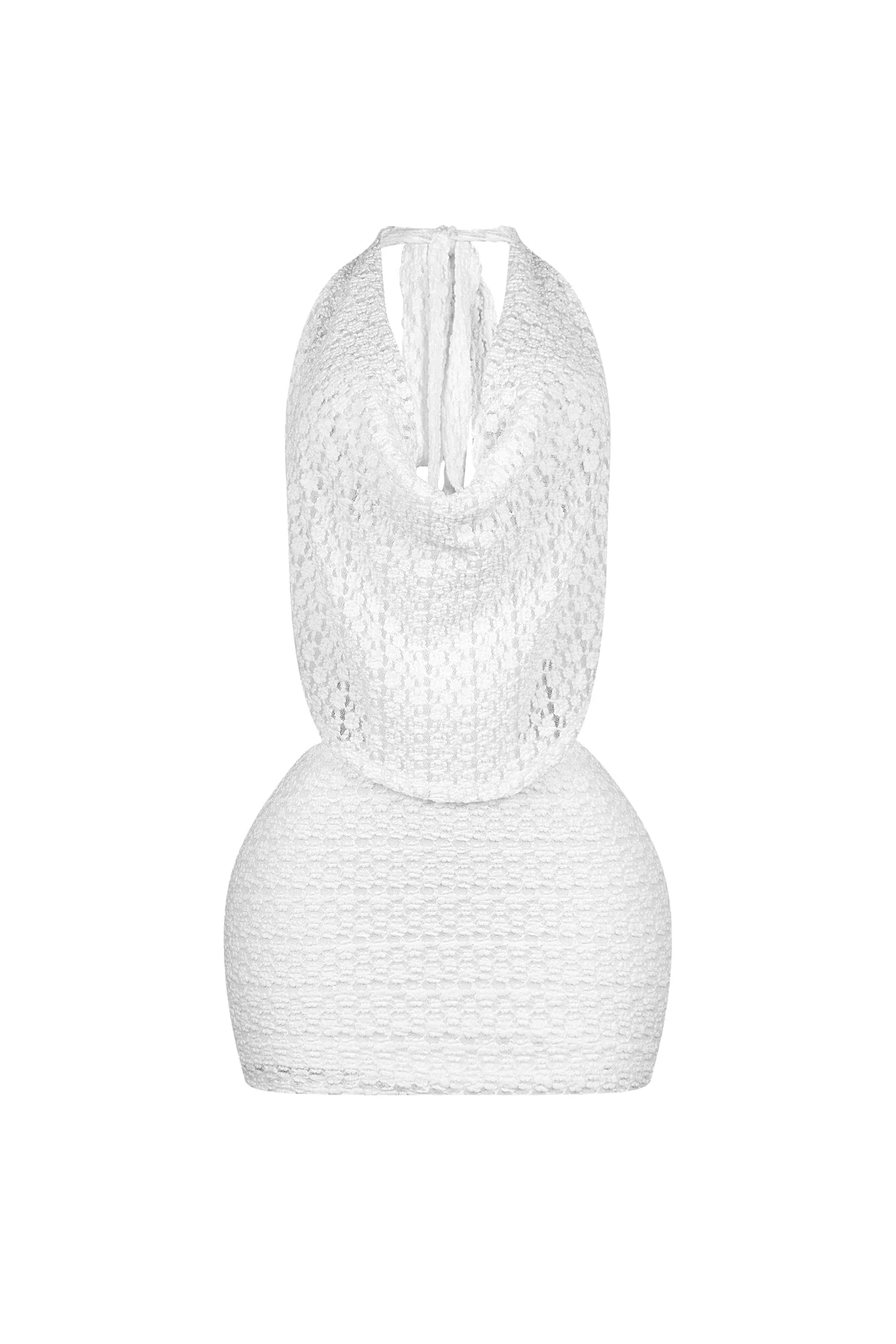 Luxe Yet Playful Micro Halter Dress - Image 7