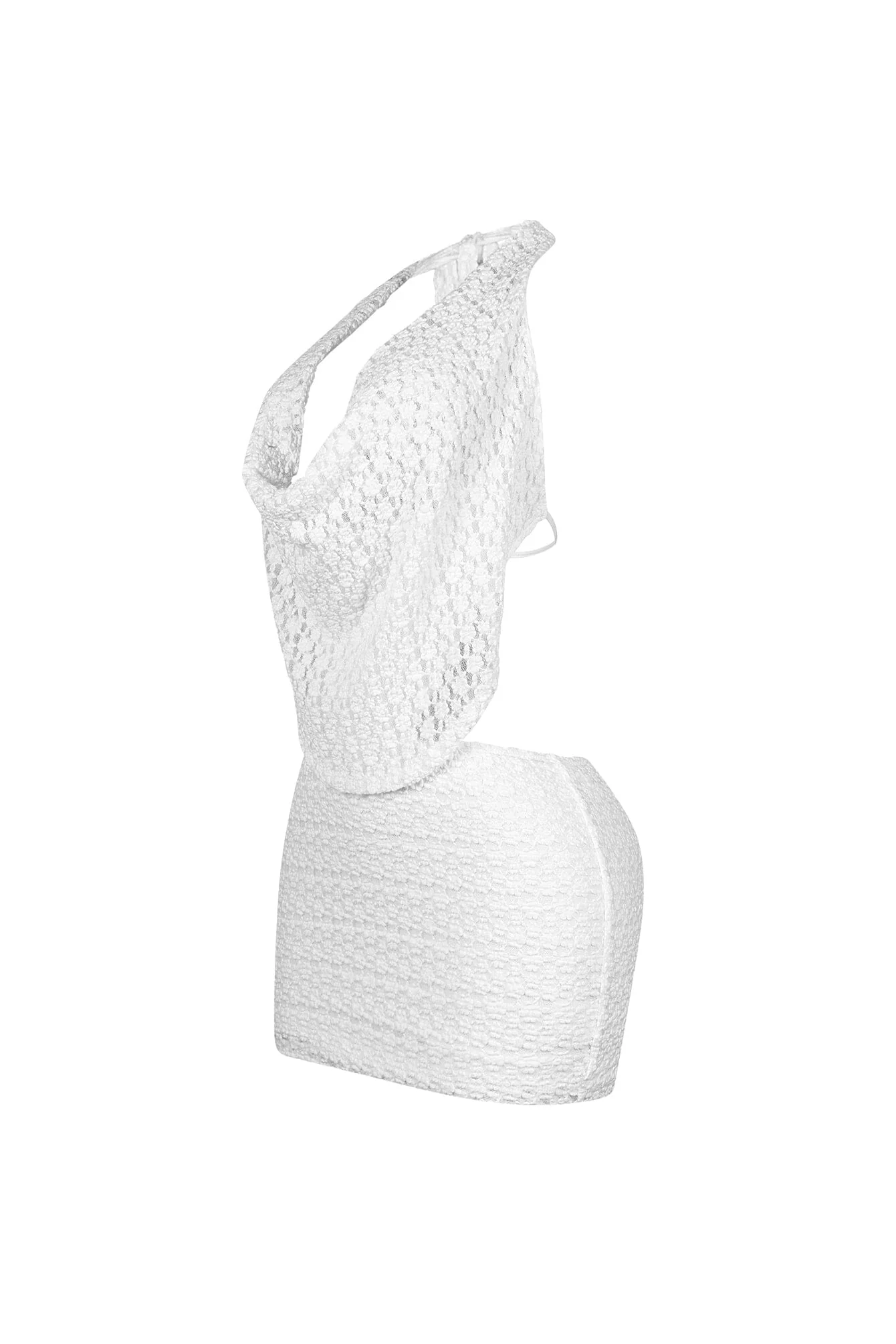 Luxe Yet Playful Micro Halter Dress - Image 9
