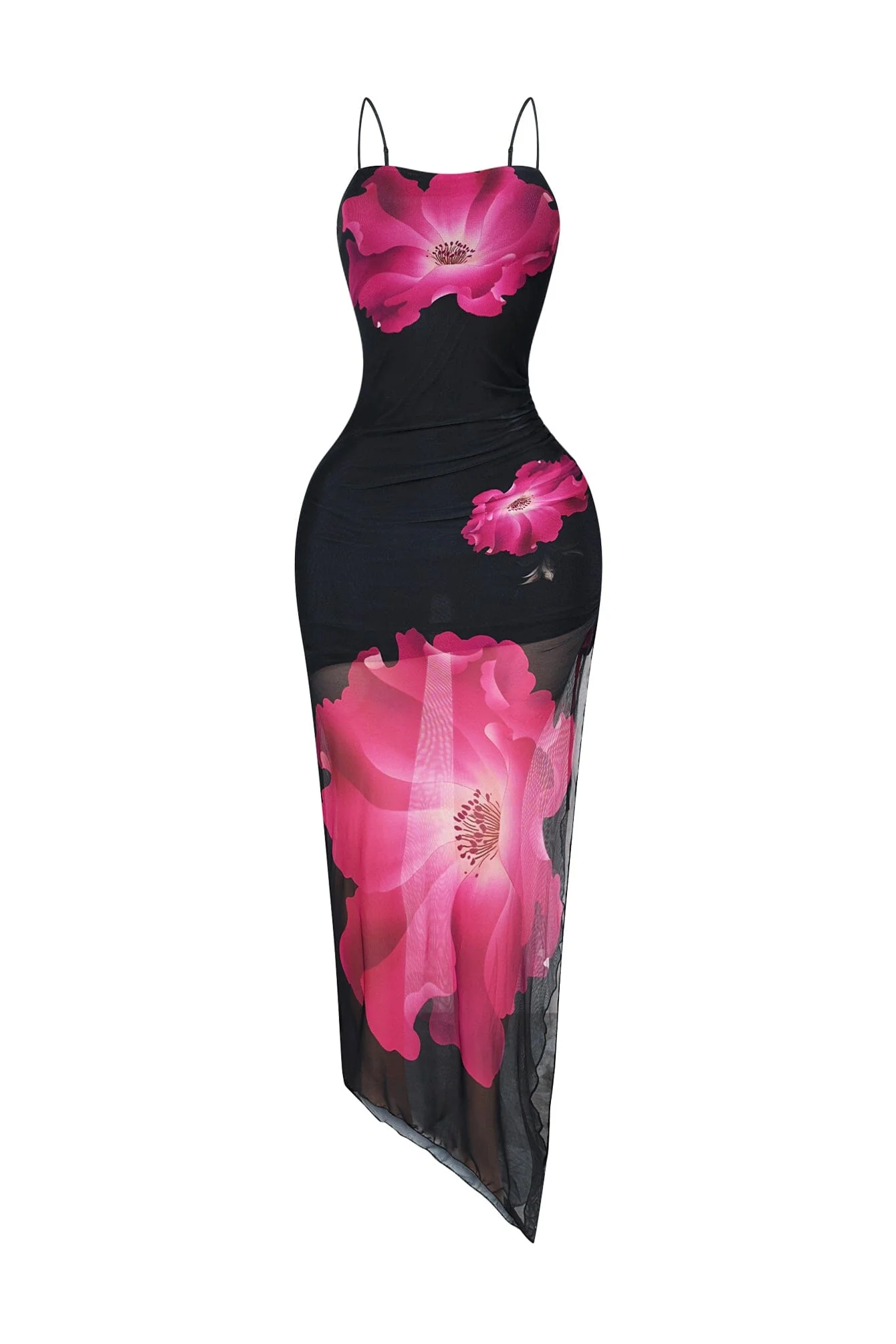 Macie Mesh Floral Maxi Dress - Image 3