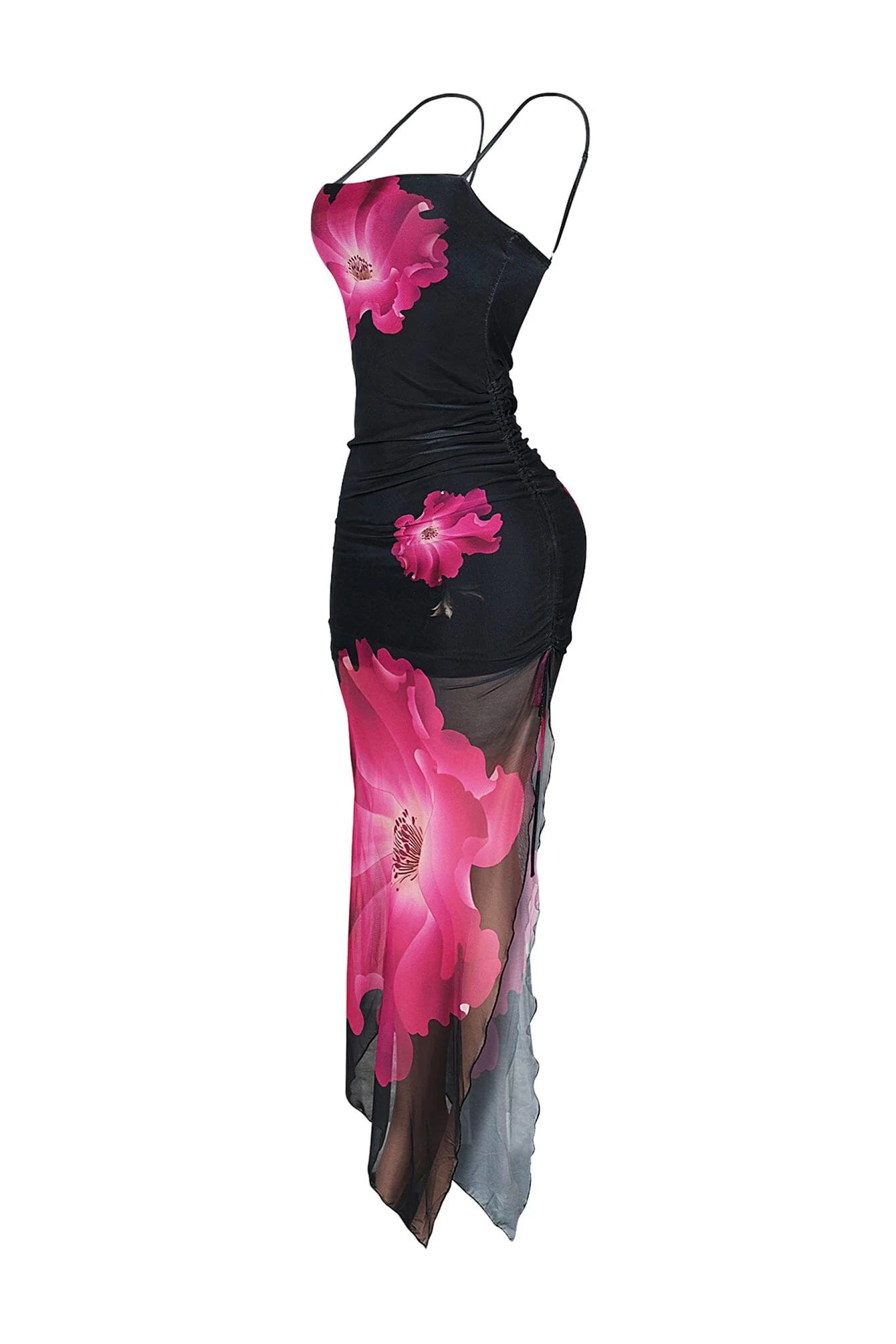 Macie Mesh Floral Maxi Dress - Image 4
