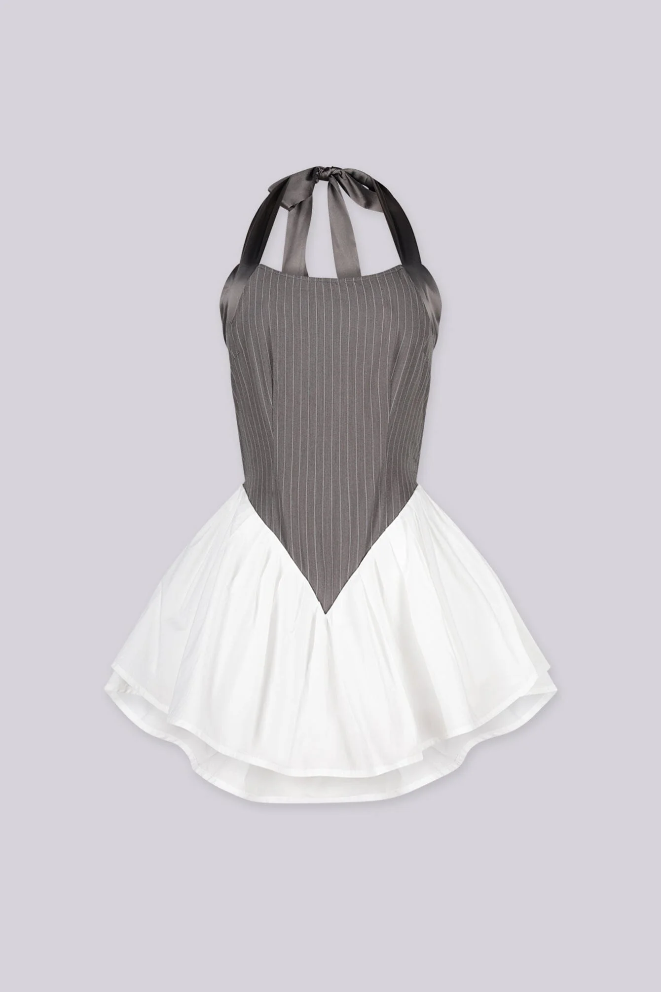 Madison Pinstripe Mini Dress - Image 4