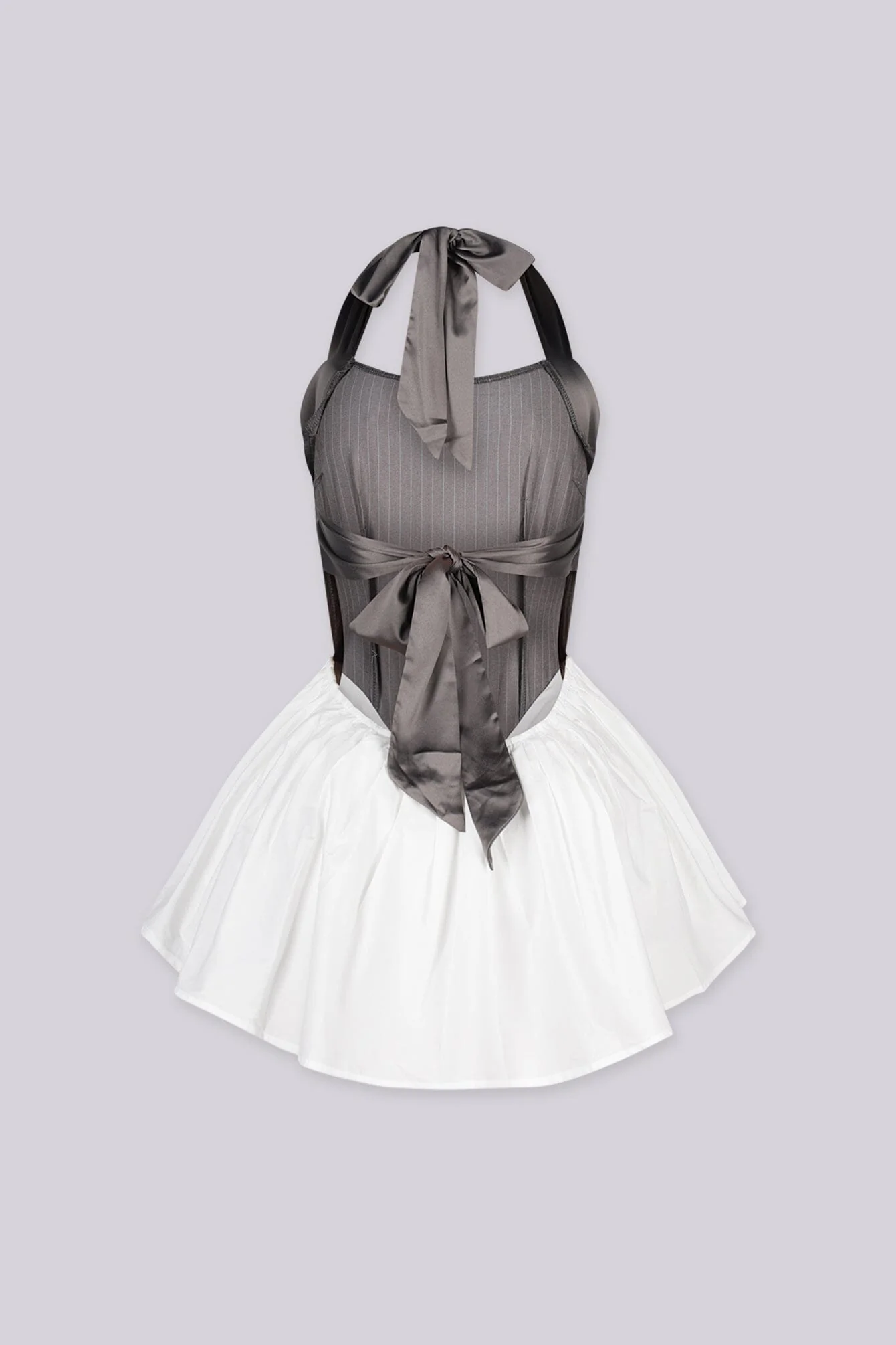 Madison Pinstripe Mini Dress - Image 5