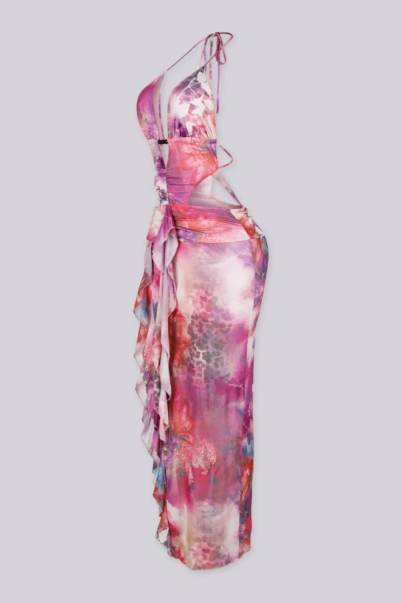 Magenta Oasis Maxi Dress - Image 4