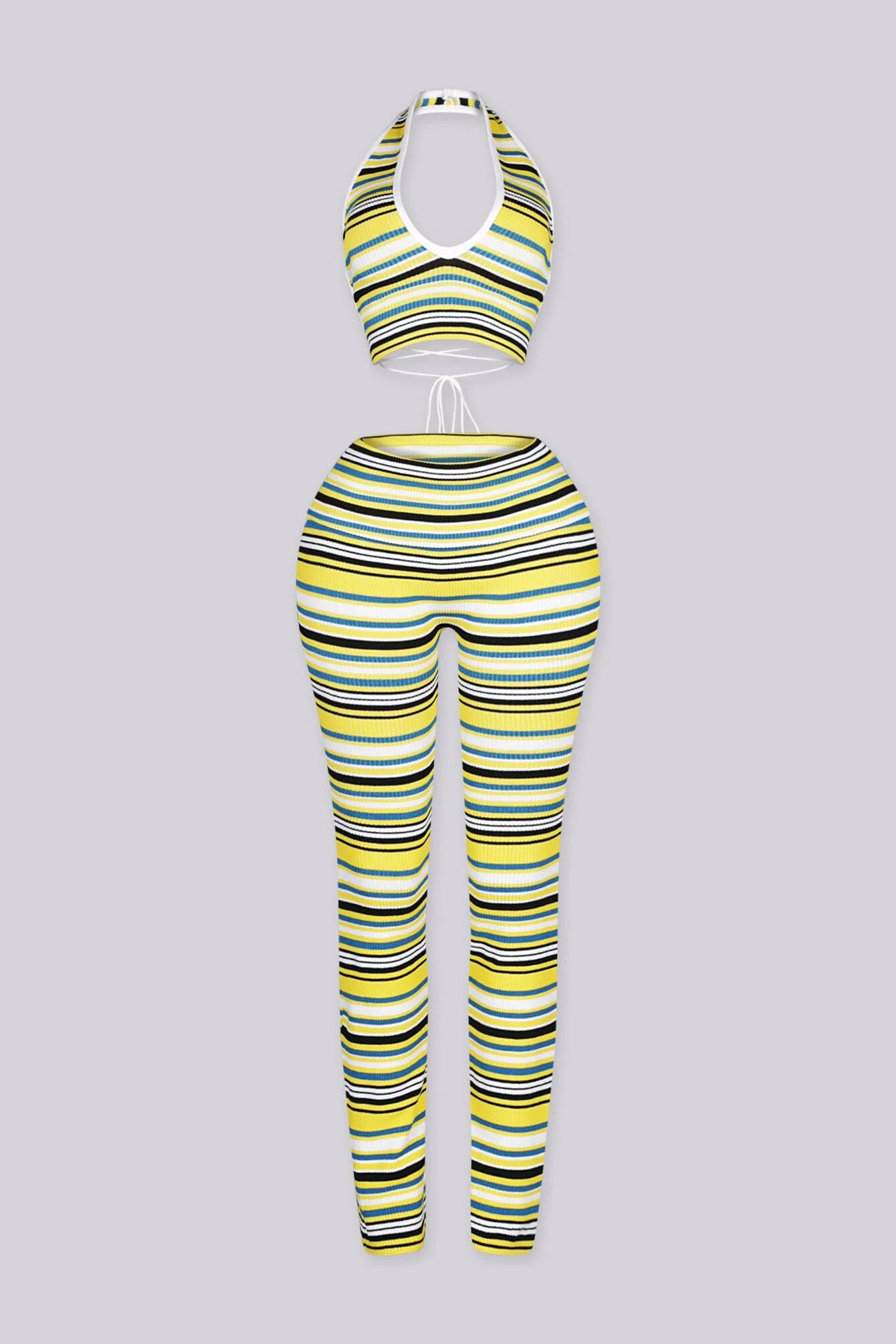 Malibu Stripe Knit Top & Pants SET - Image 7