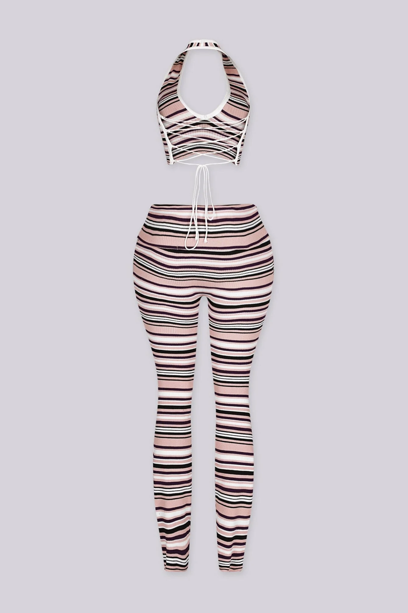 Malibu Stripe Knit Top & Pants SET - Image 8
