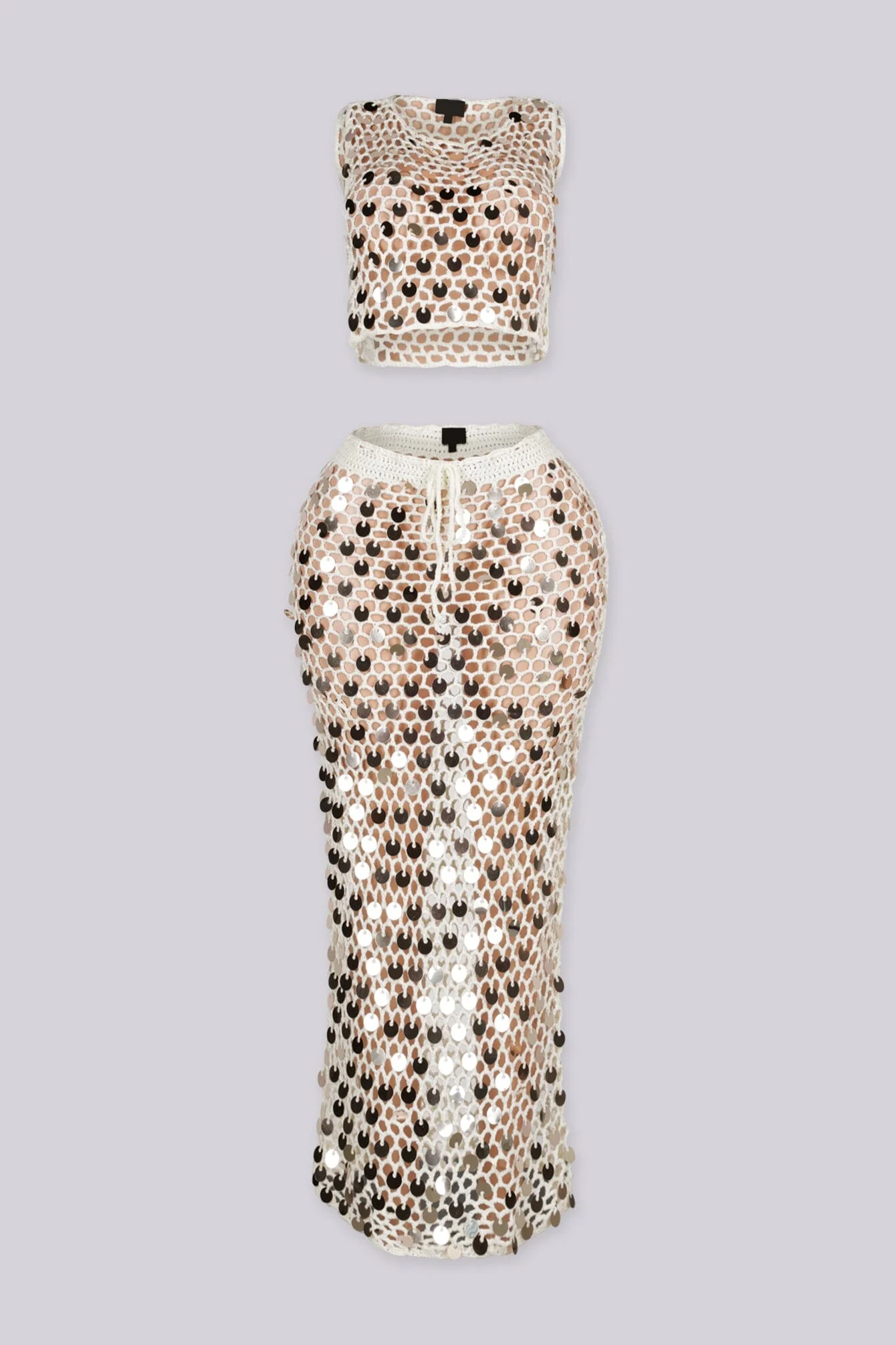 Marbella Crochet Crop Top & Maxi Skirt SET - Image 3