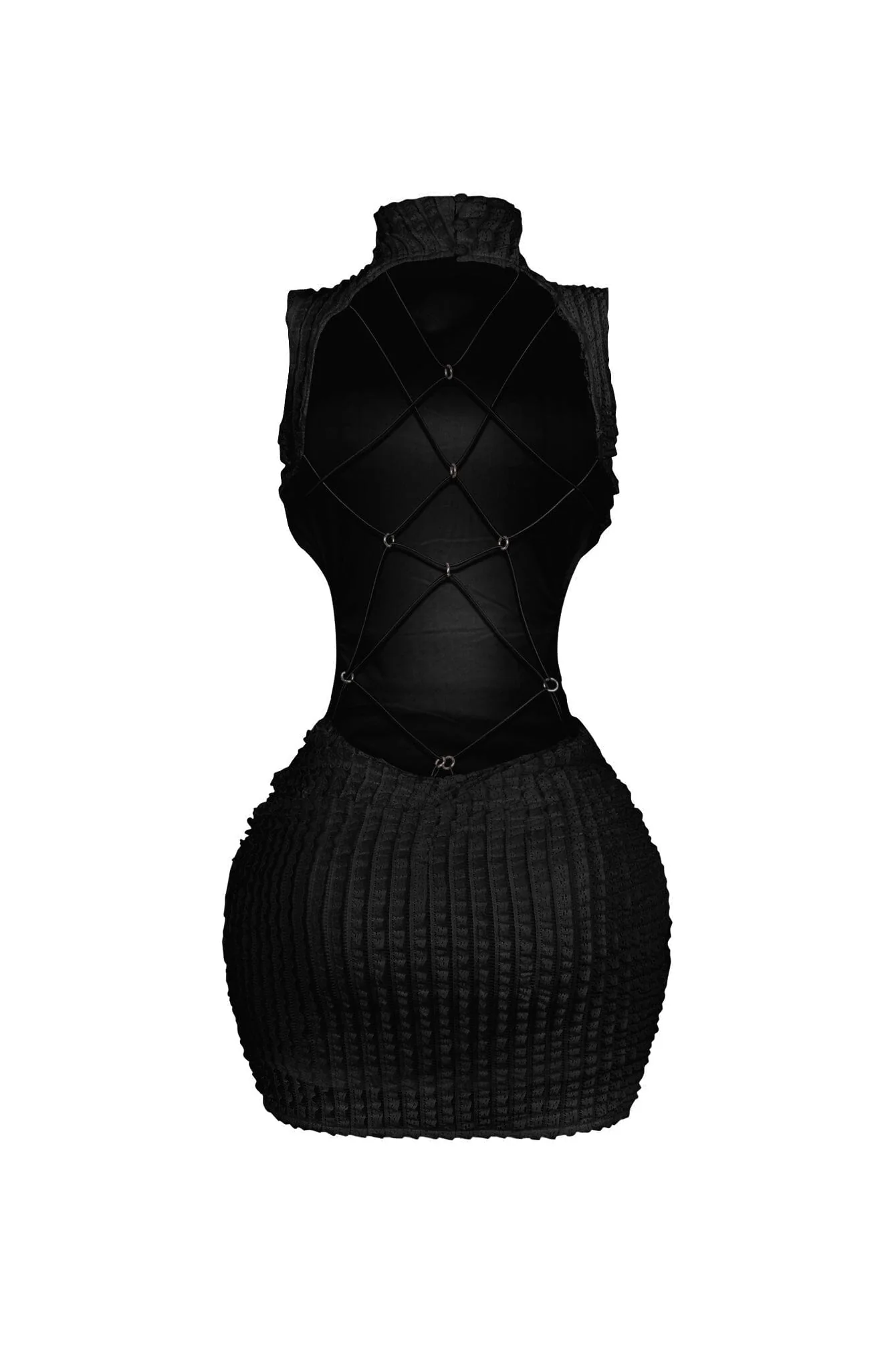 Mariko Open Back Butterfly Mini Dress - Image 7
