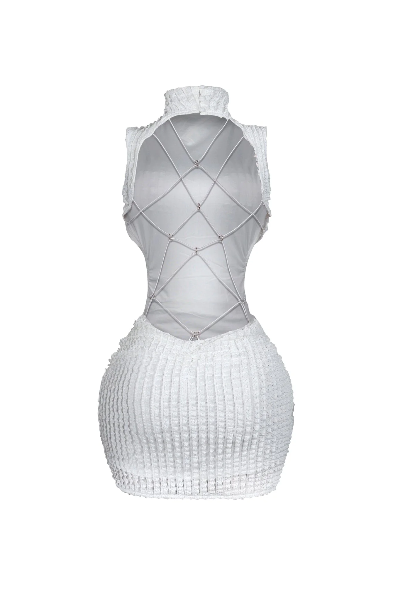 Mariko Open Back Butterfly Mini Dress - Image 8