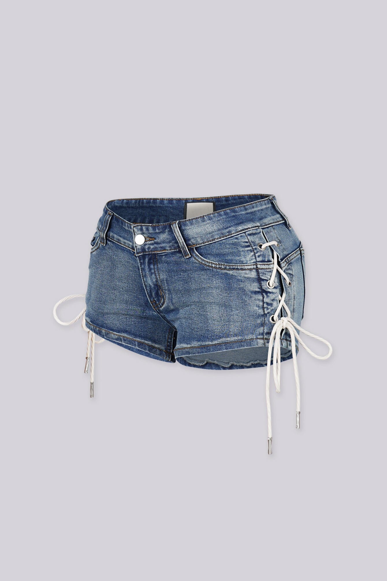 Mckenzie Denim Lace Up Shorts - Image 4