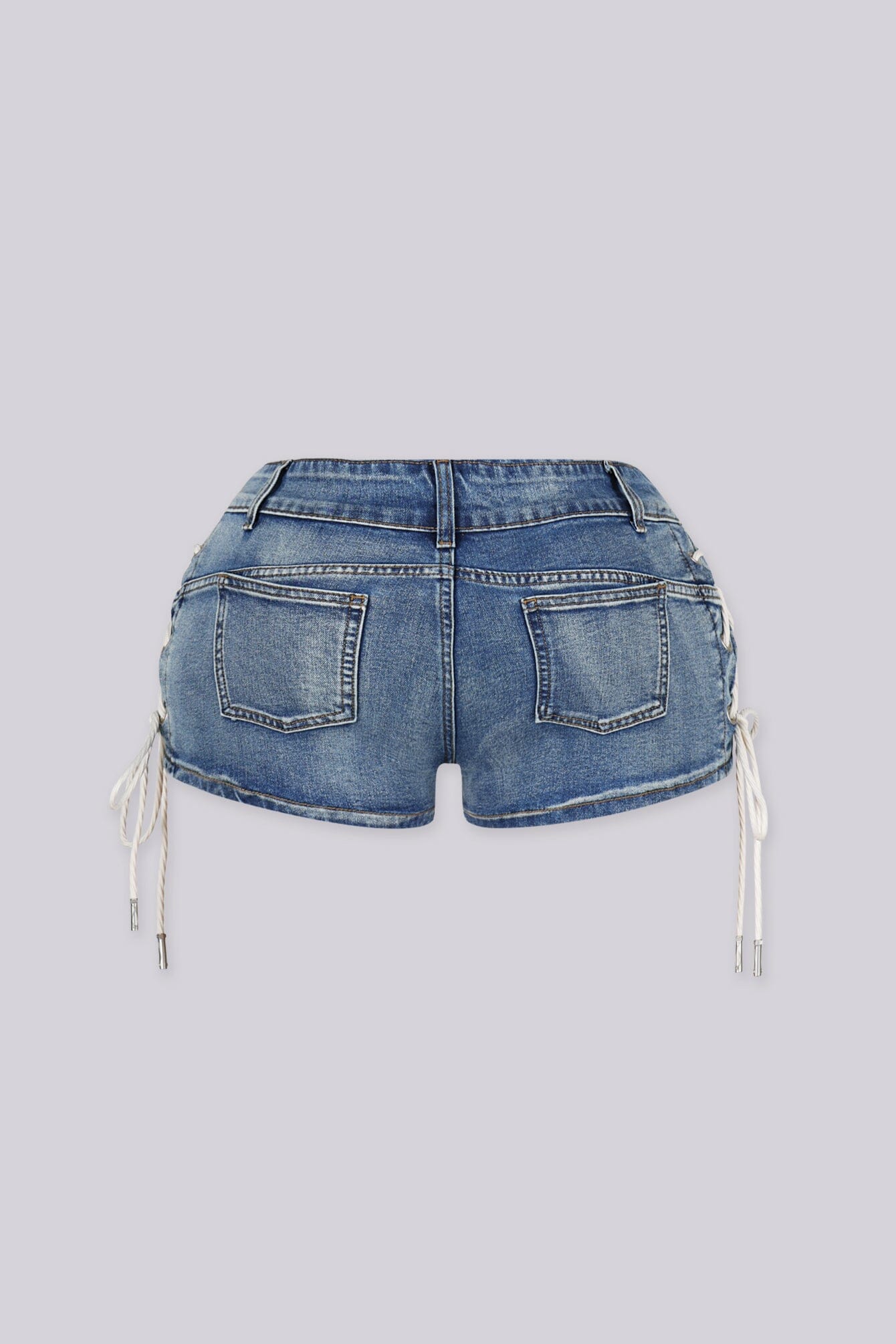 Mckenzie Denim Lace Up Shorts - Image 5
