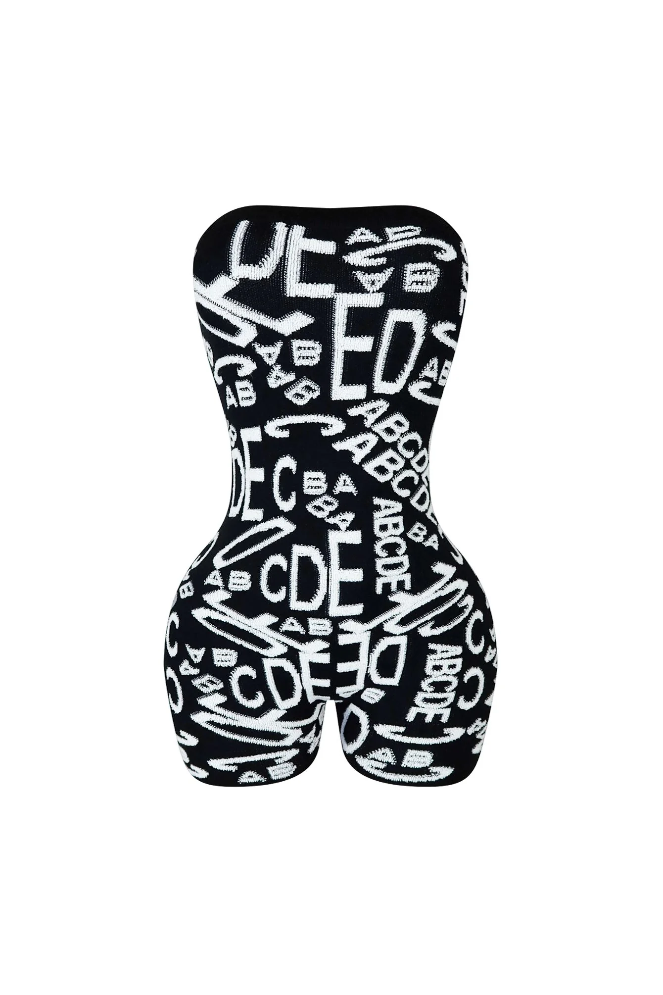 Meet Me At Noon Knit Patterned Tube Romper - Image 6