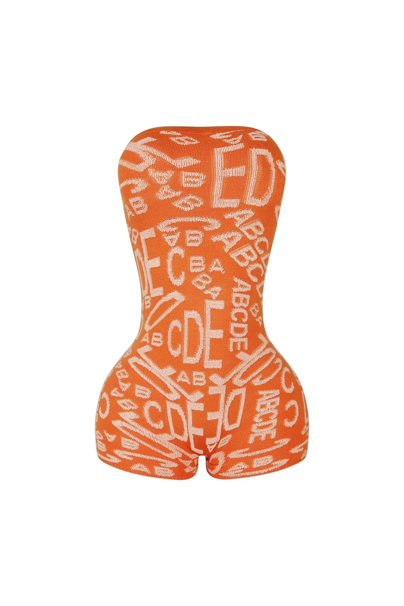 Meet Me At Noon Knit Patterned Tube Romper - Image 7