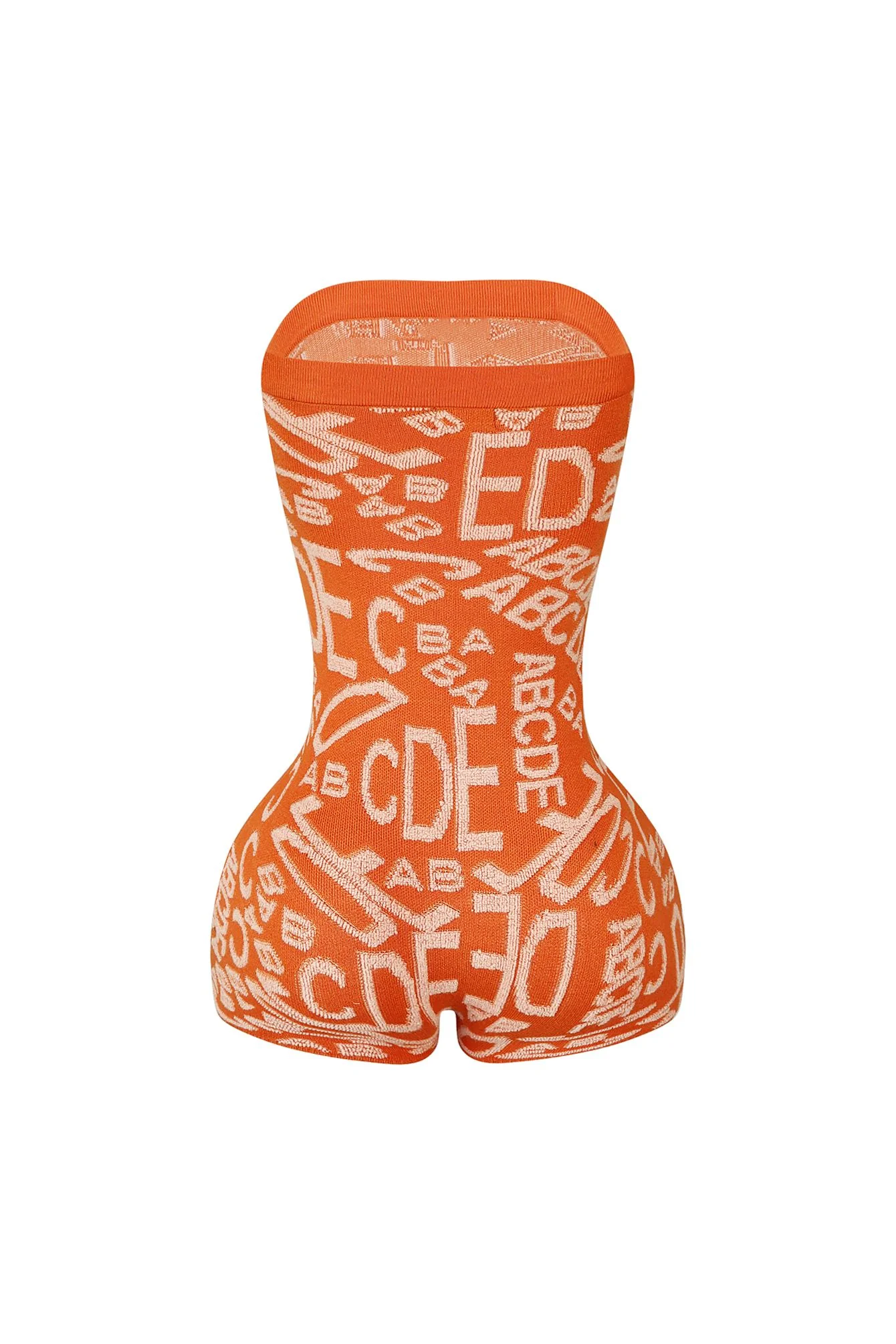 Meet Me At Noon Knit Patterned Tube Romper - Image 9