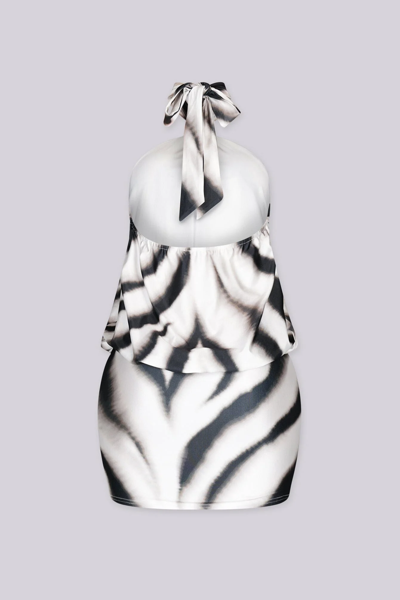 Melo Bubble Halter Mini Dress - Image 5
