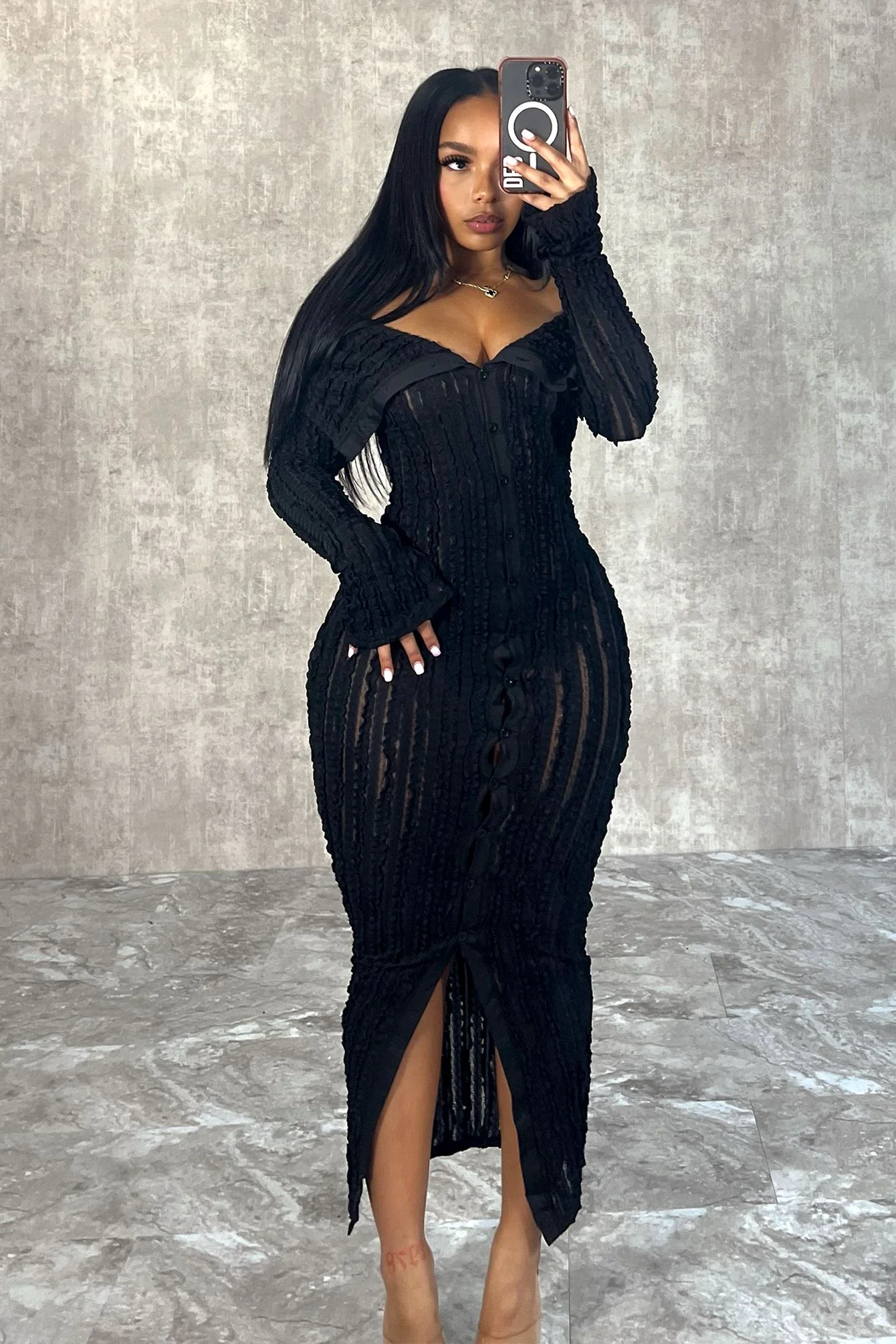 Melody Off Shoulder Midi Dress - Image 3