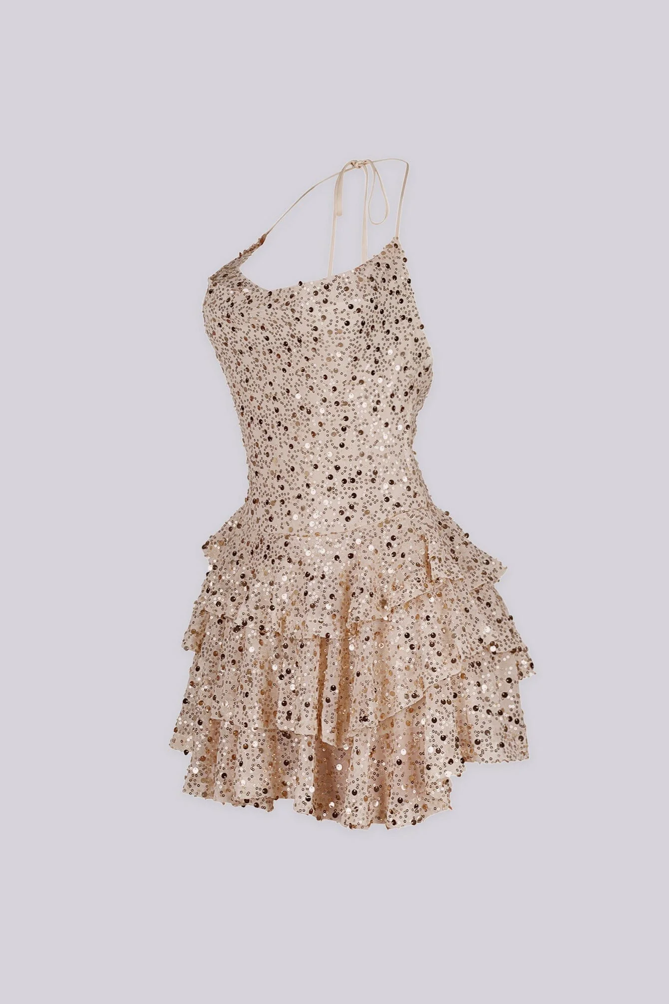 Merinda Sequin Halter Mini Dress - Image 8