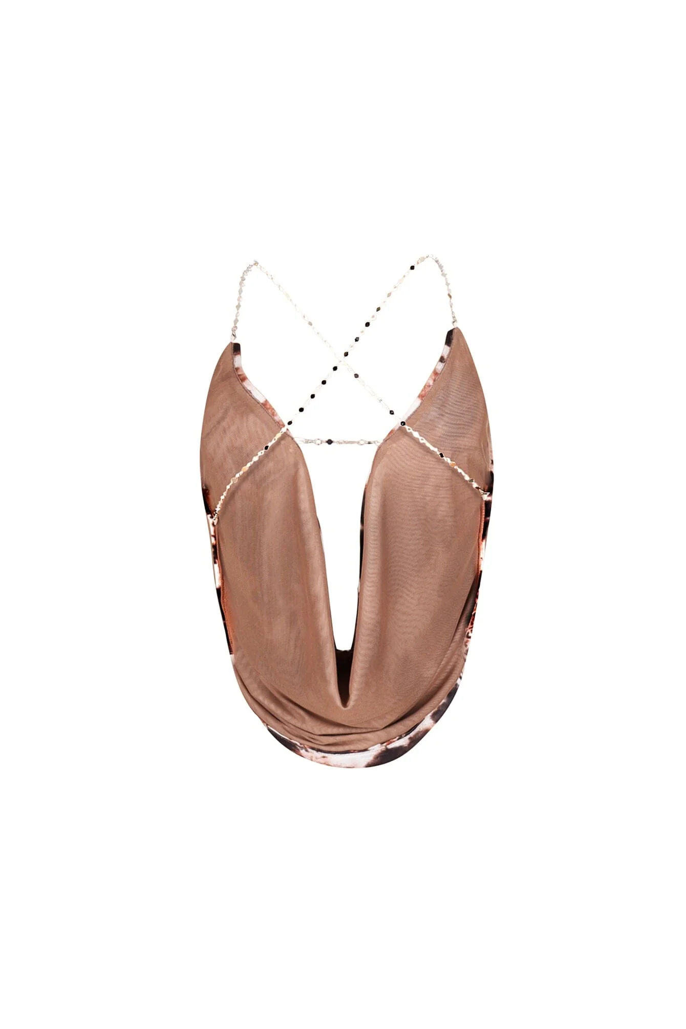 Mesh Meets Chain Halter Top - Image 5