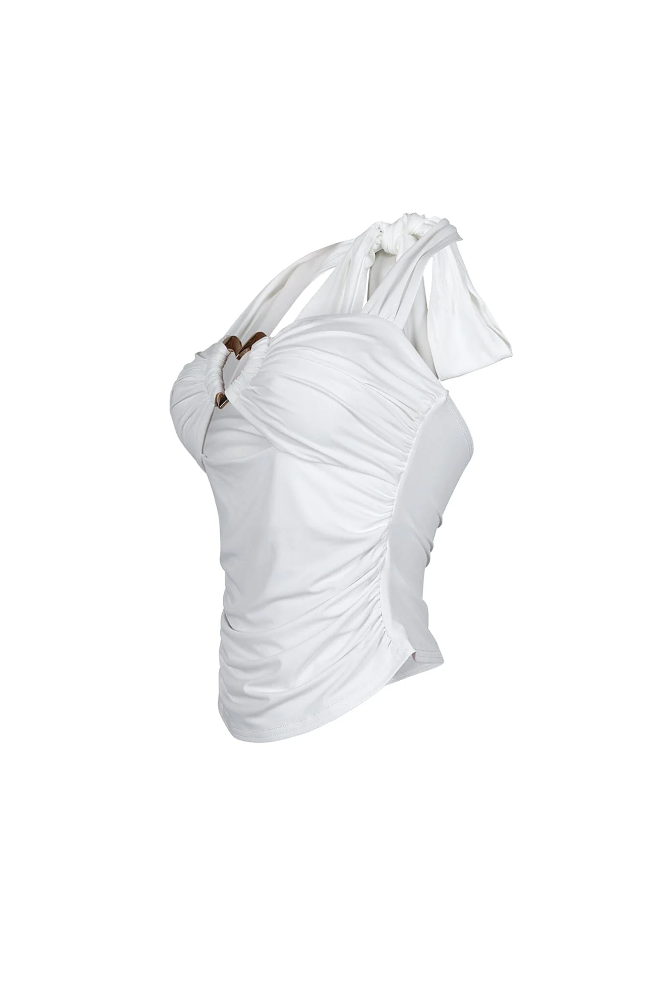 Micah Heart Metal Halter Top - Image 5