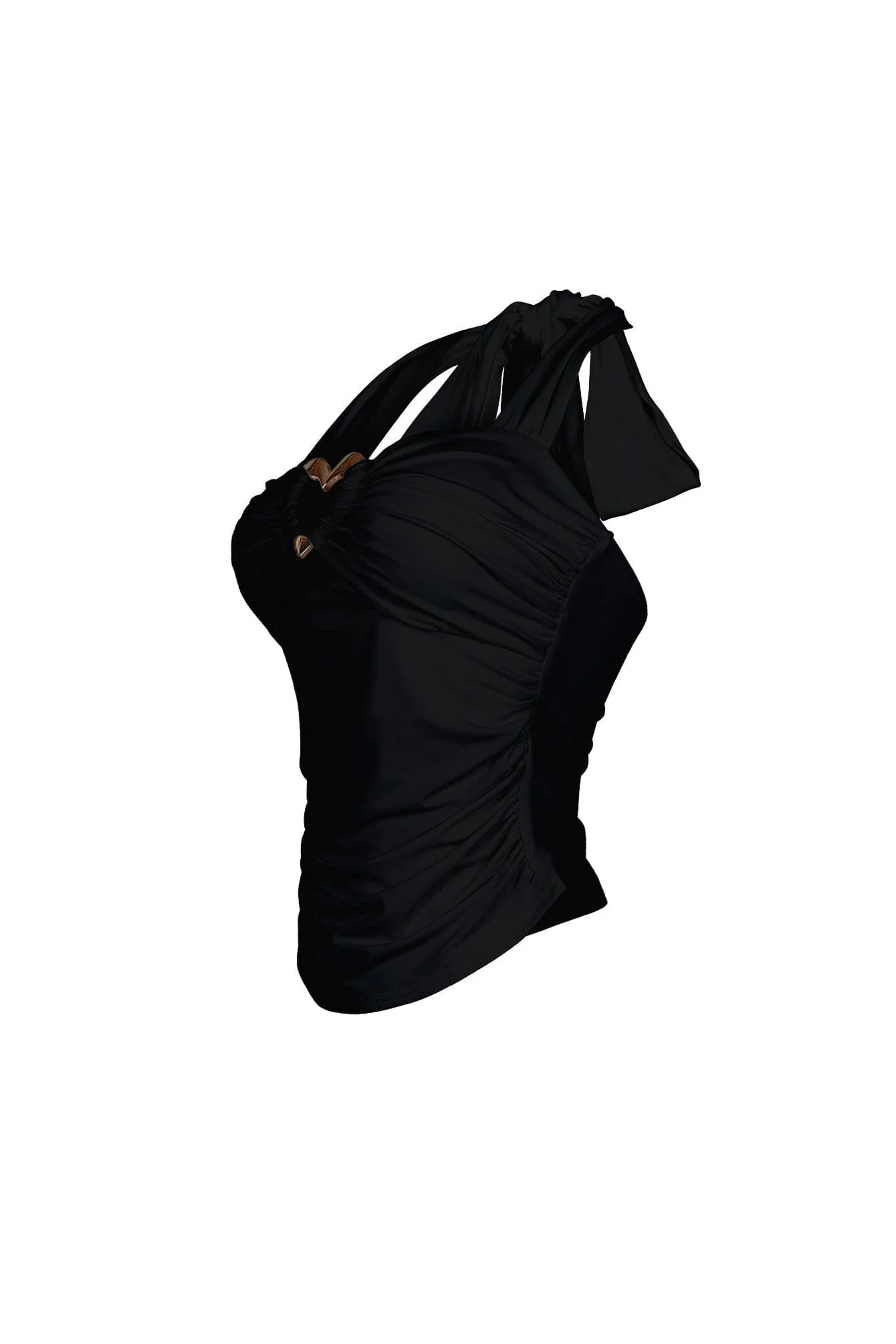 Micah Heart Metal Halter Top - Image 6