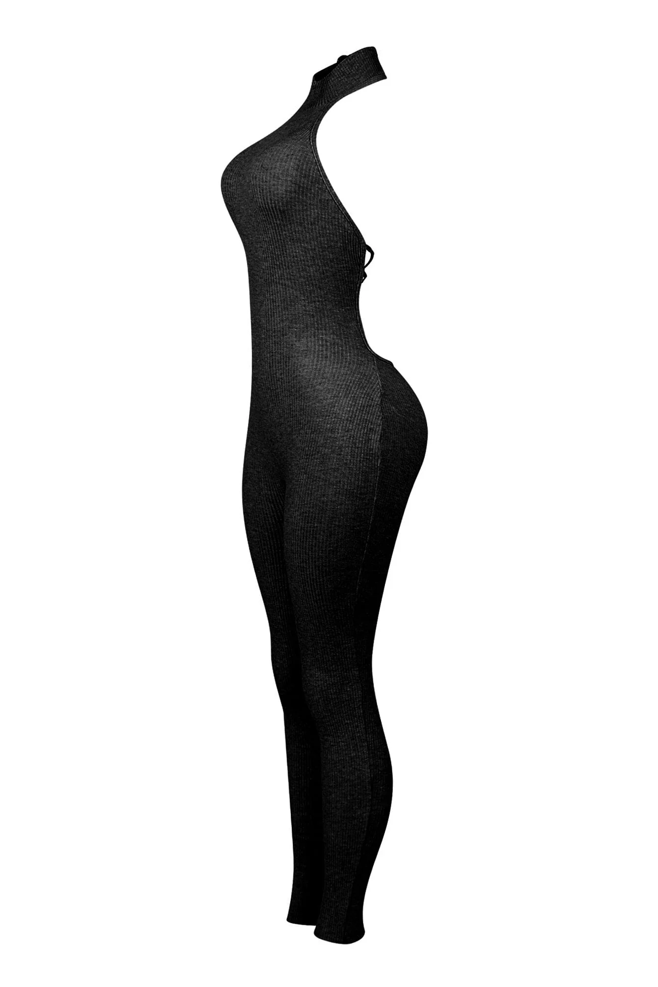 Miles Mock Neck Lace Up Jumpsuit - Image 11