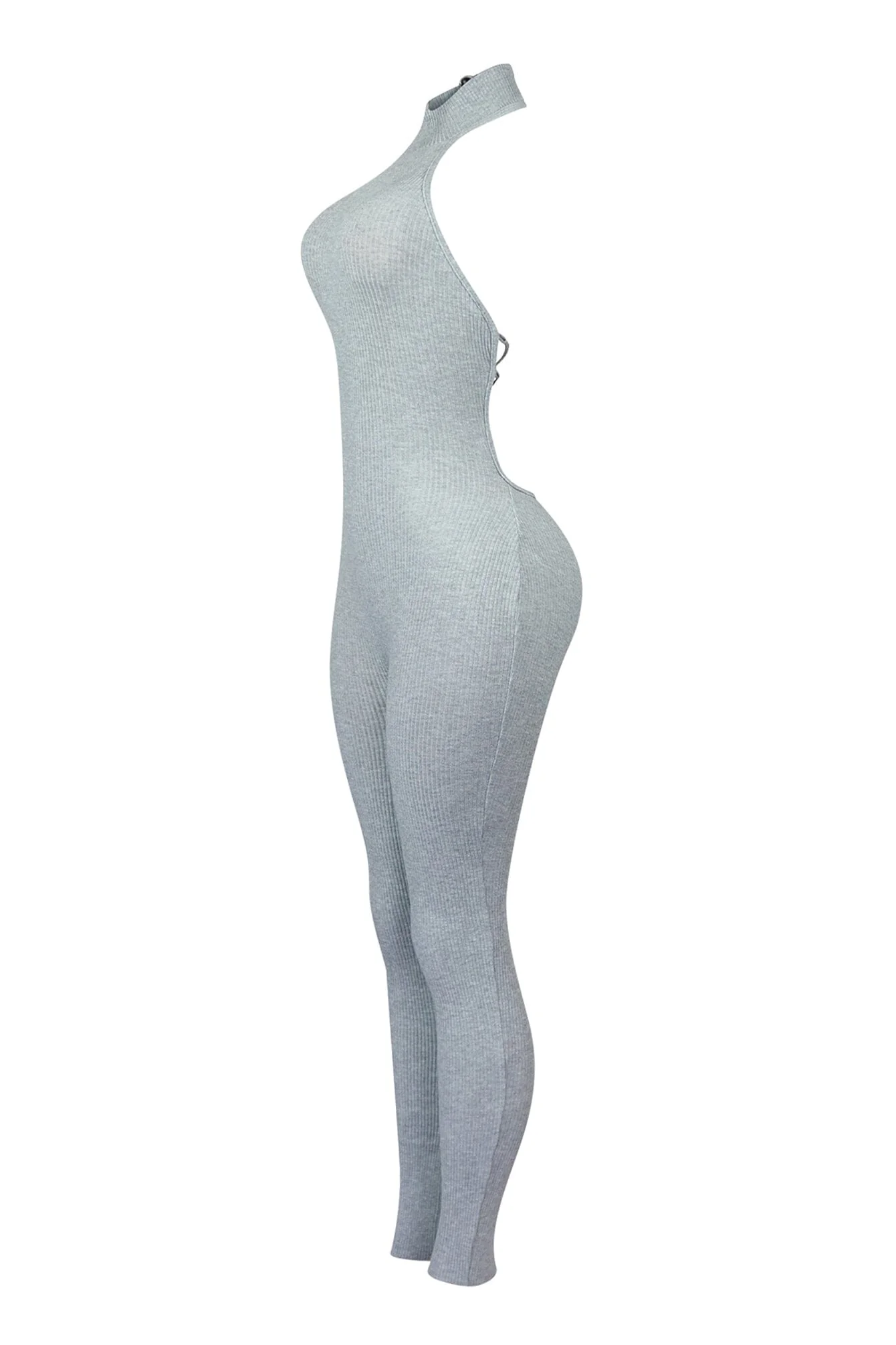 Miles Mock Neck Lace Up Jumpsuit - Image 12