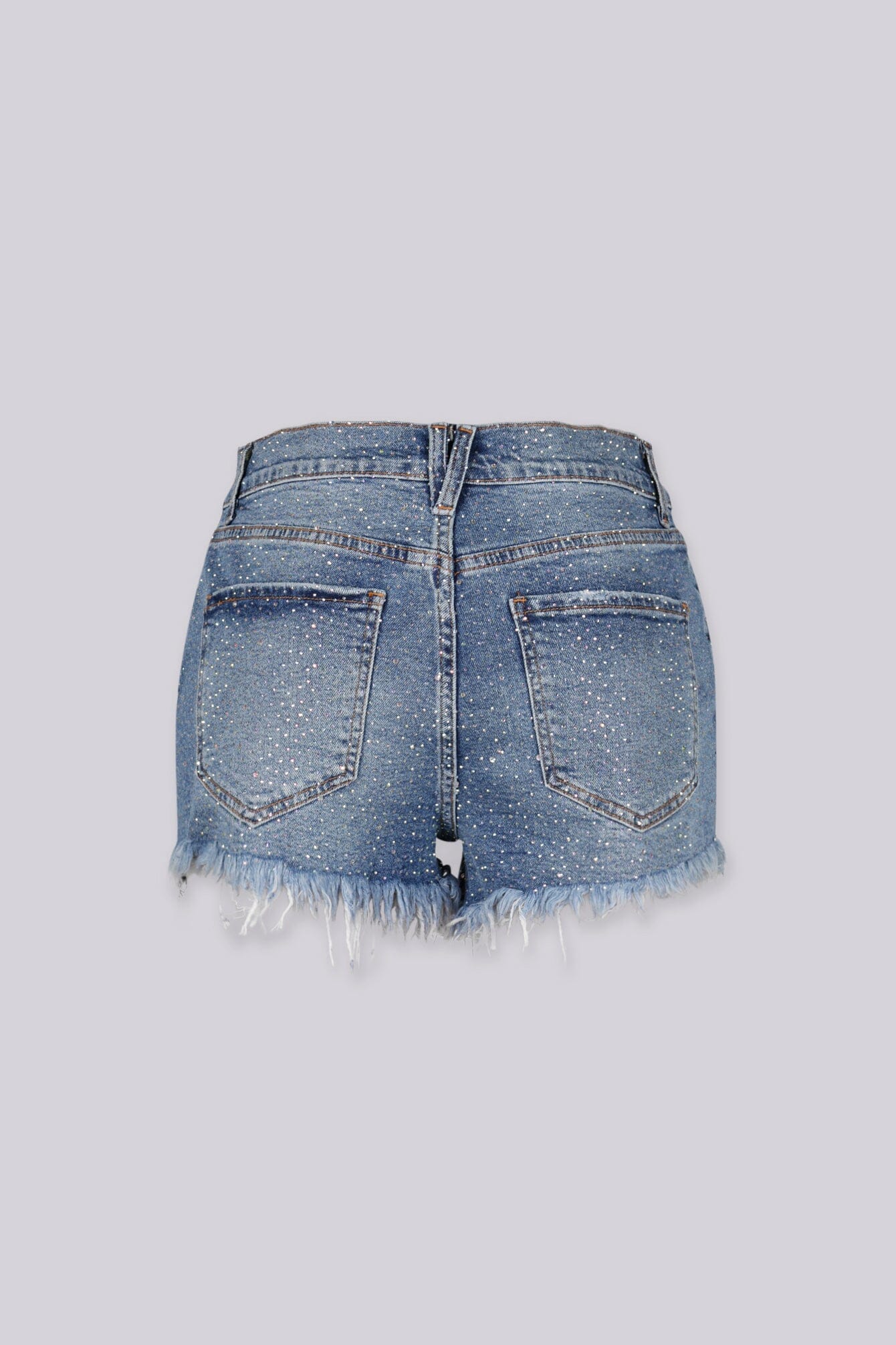 Mimmi Rhinestone Denim Shorts - Image 7