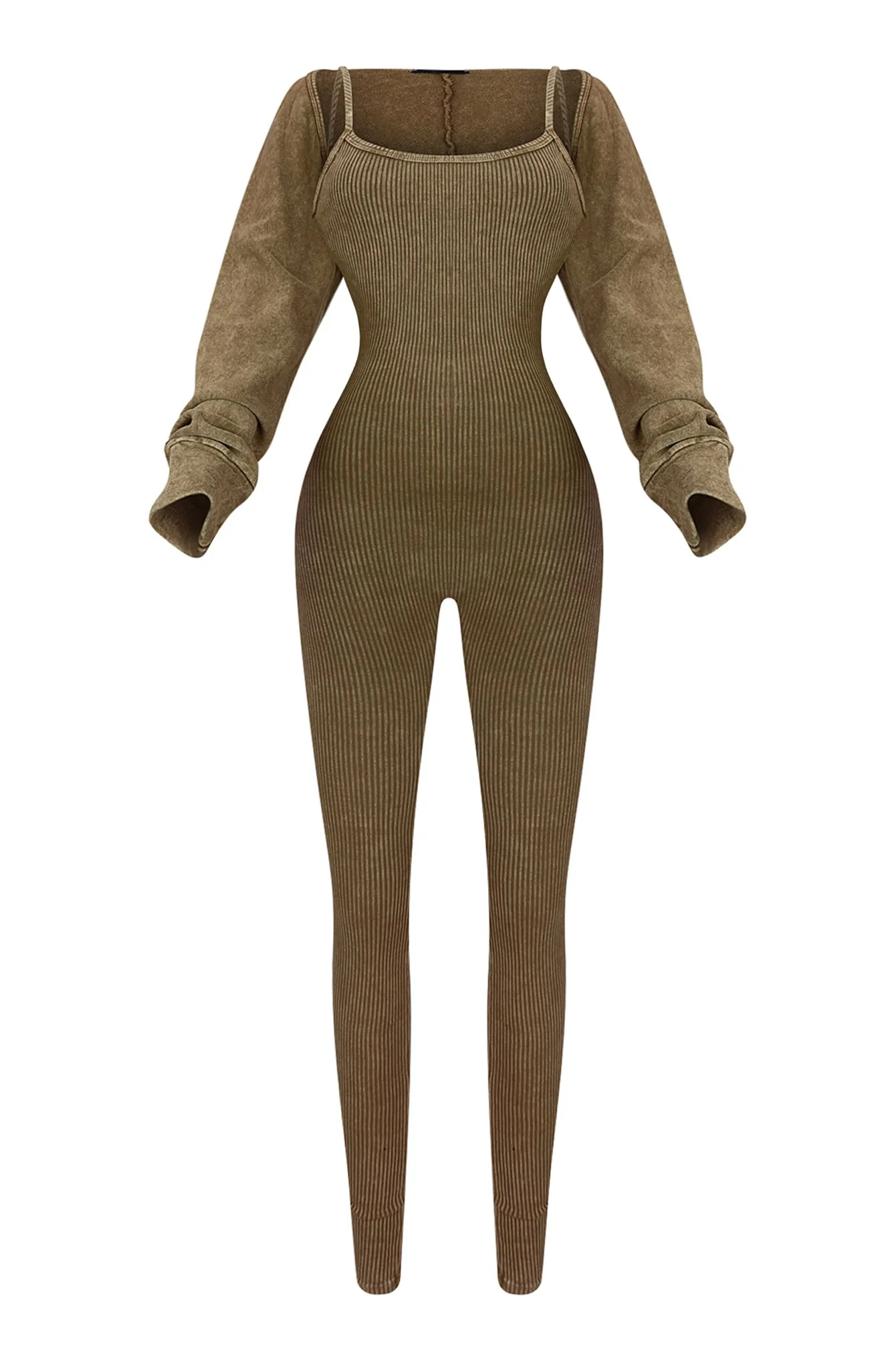 Cindy Mineral Washed Jumpsuit & Bolero SET - Image 5