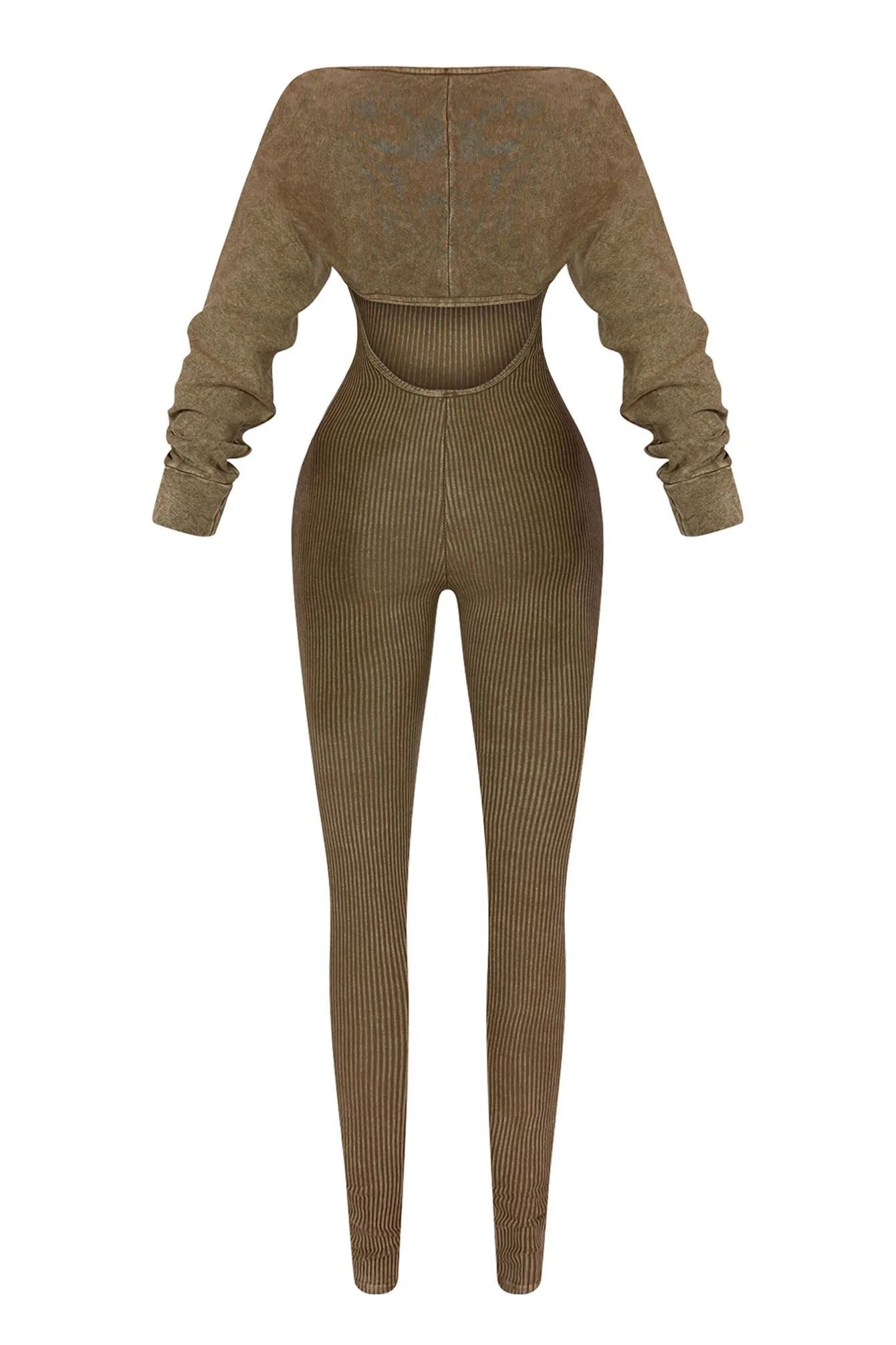 Cindy Mineral Washed Jumpsuit & Bolero SET - Image 6
