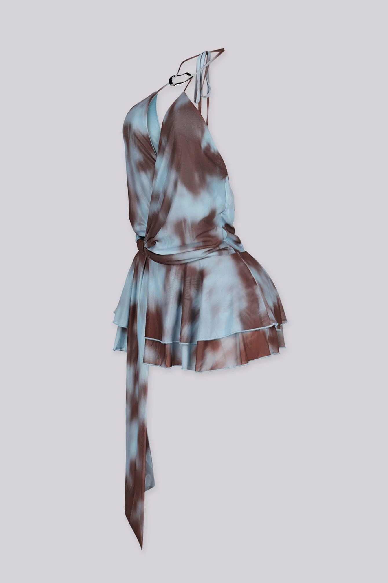 Mirage Tie Dye Ruffle Mini Dress - Image 5