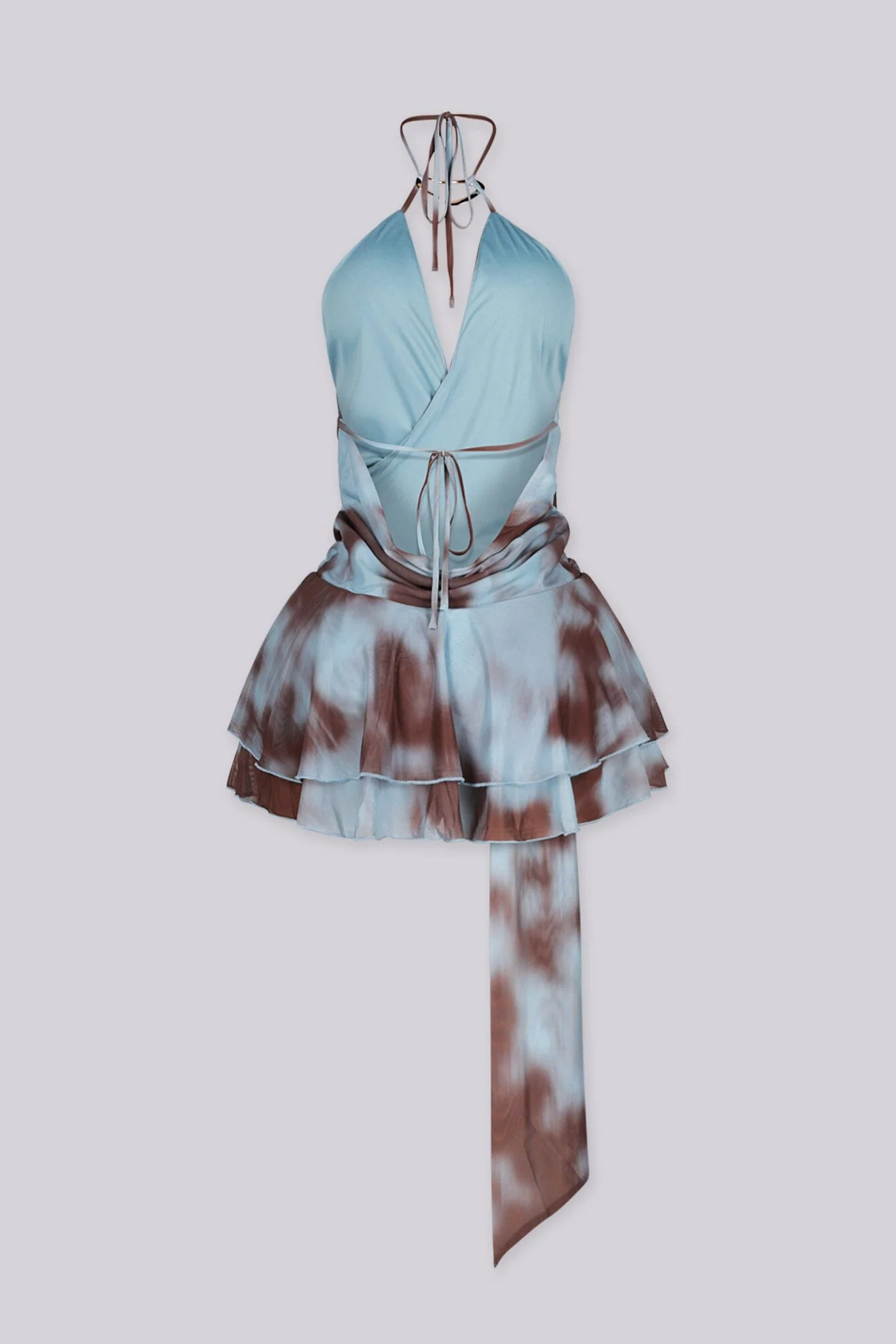 Mirage Tie Dye Ruffle Mini Dress - Image 6