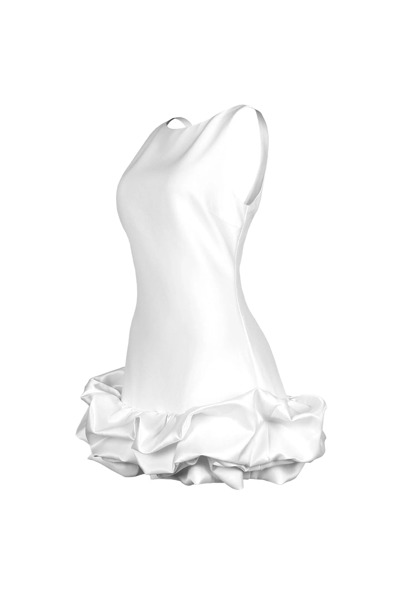 Mochiskin Bubble Hem Tank Mini Dress - Image 7