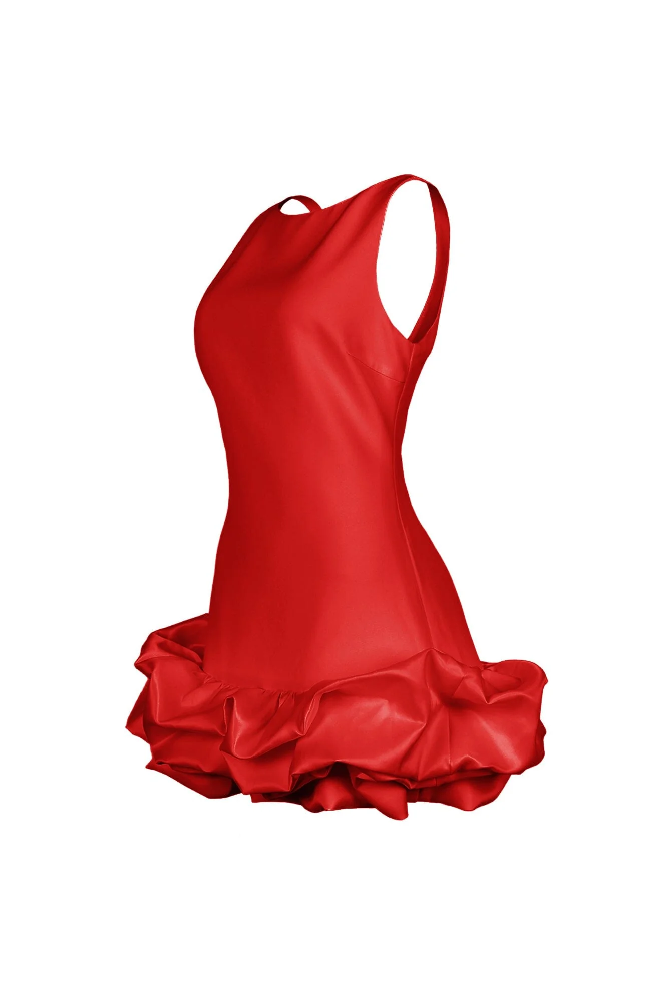 Mochiskin Bubble Hem Tank Mini Dress - Image 8