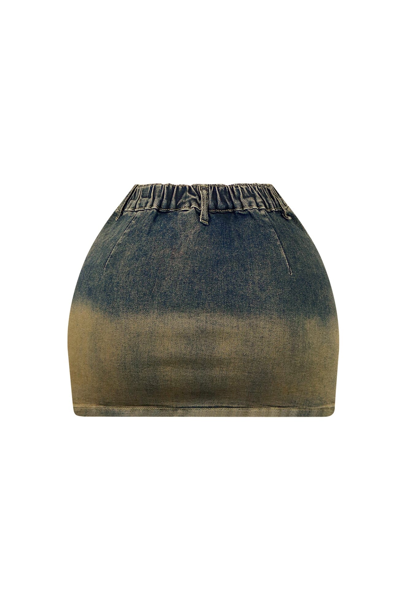 Mollie Vintage Washed Denim Mini Skirt - Image 5