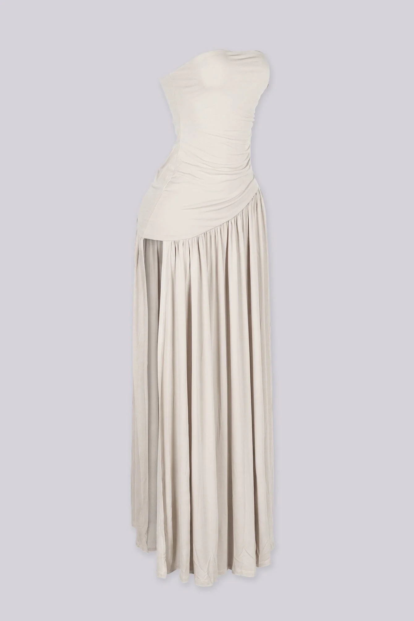 Mykoa Strapless Pleated Maxi Dress - Image 8