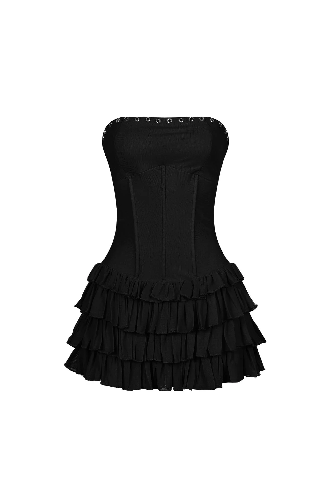Natti Ruffled Corset Tube Mini Dress - Image 10