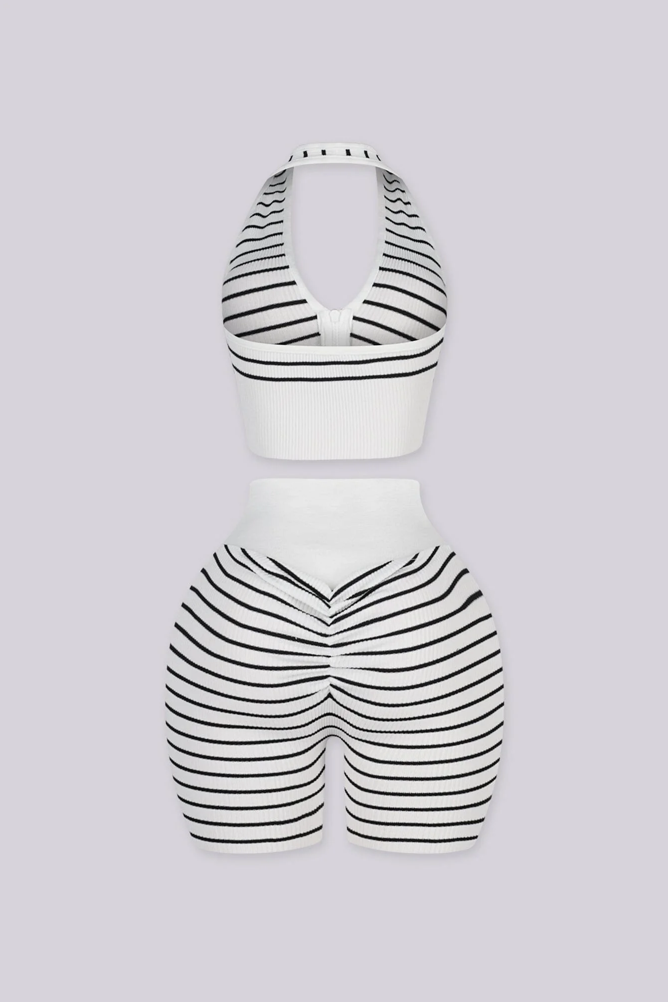 Nautical Zip Halter Top & Biker Short SET - Image 5