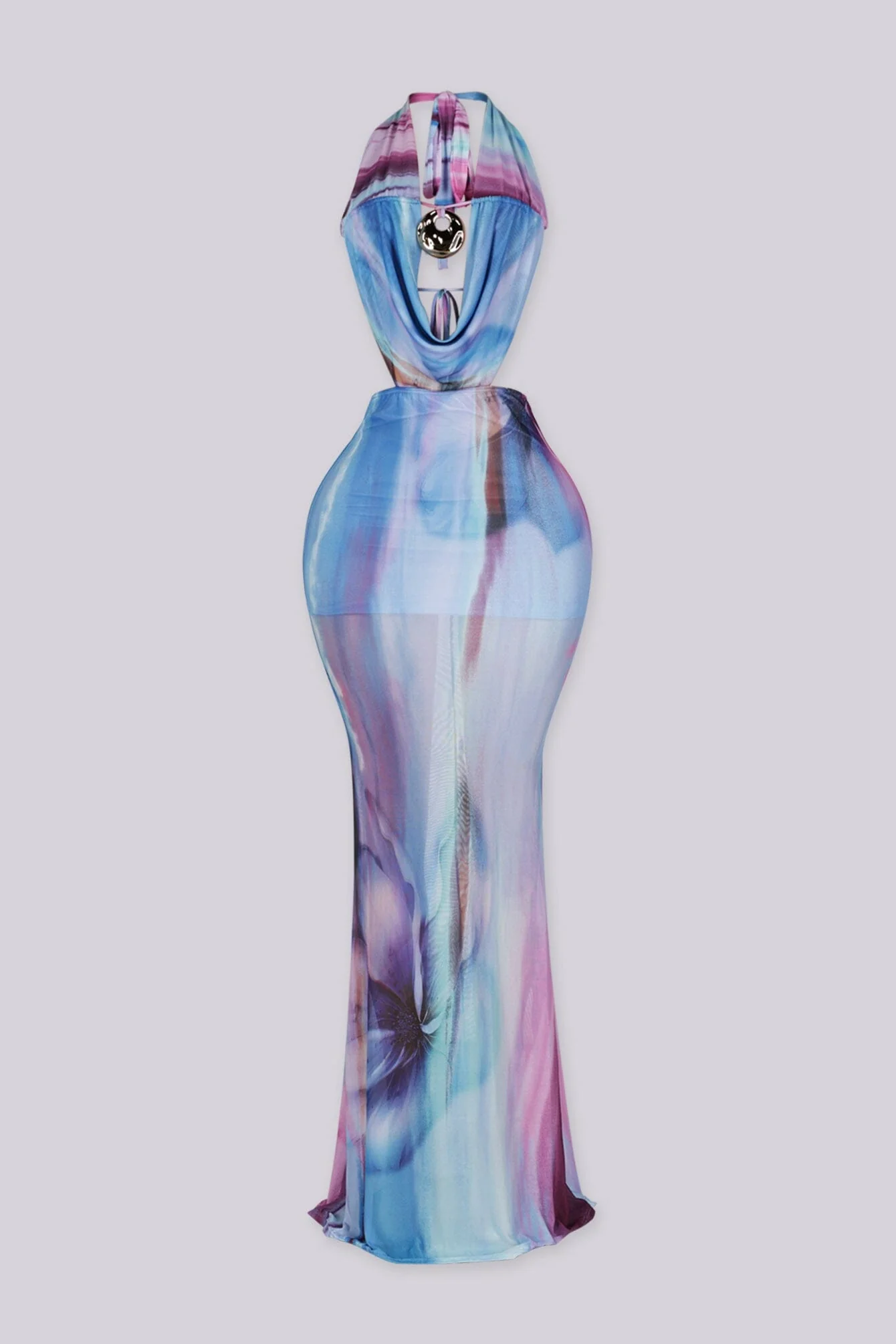 Nebula Stone Halter Maxi Dress - Image 4