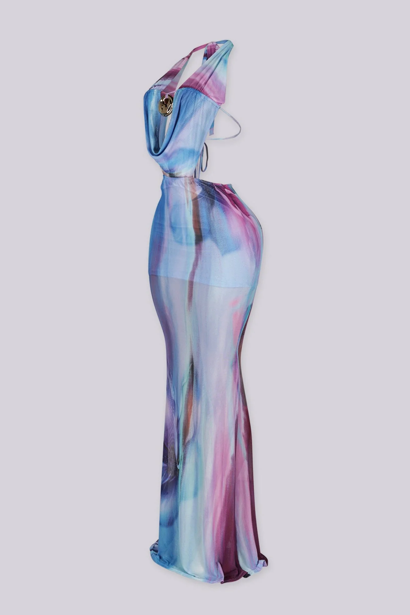 Nebula Stone Halter Maxi Dress - Image 5