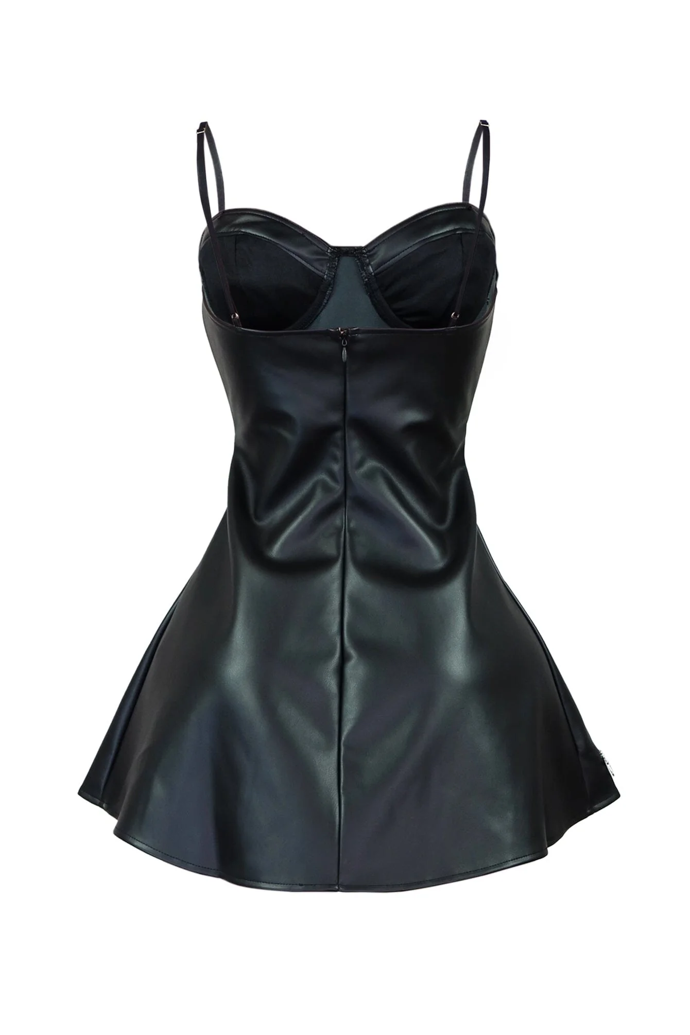 Night Moves Faux Leather Cross Dress - Image 5