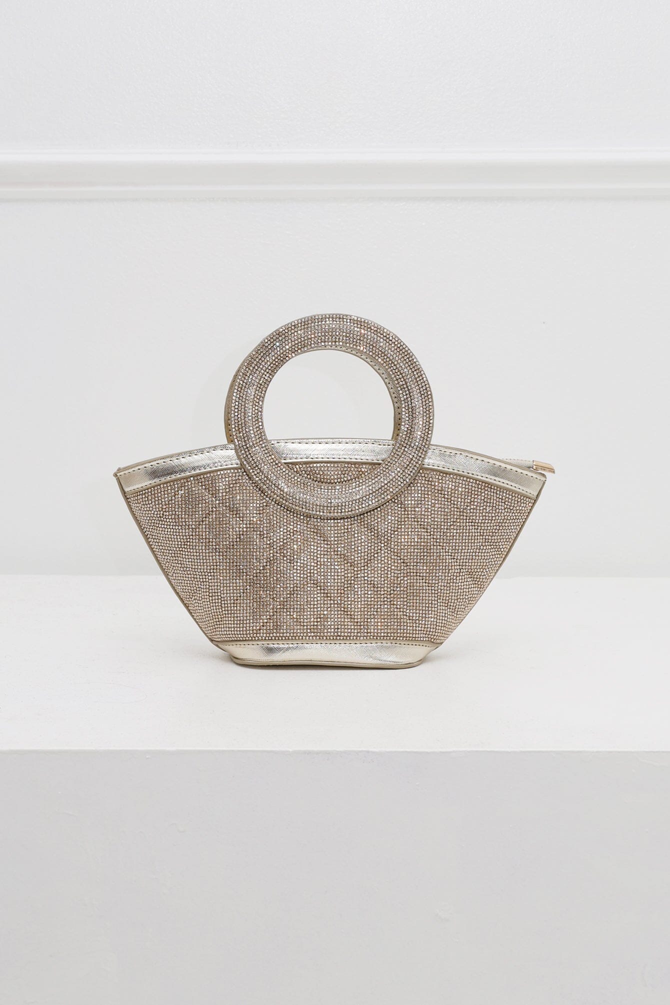 Nina Gleam Rhinestone Top Handle Bag - Image 2