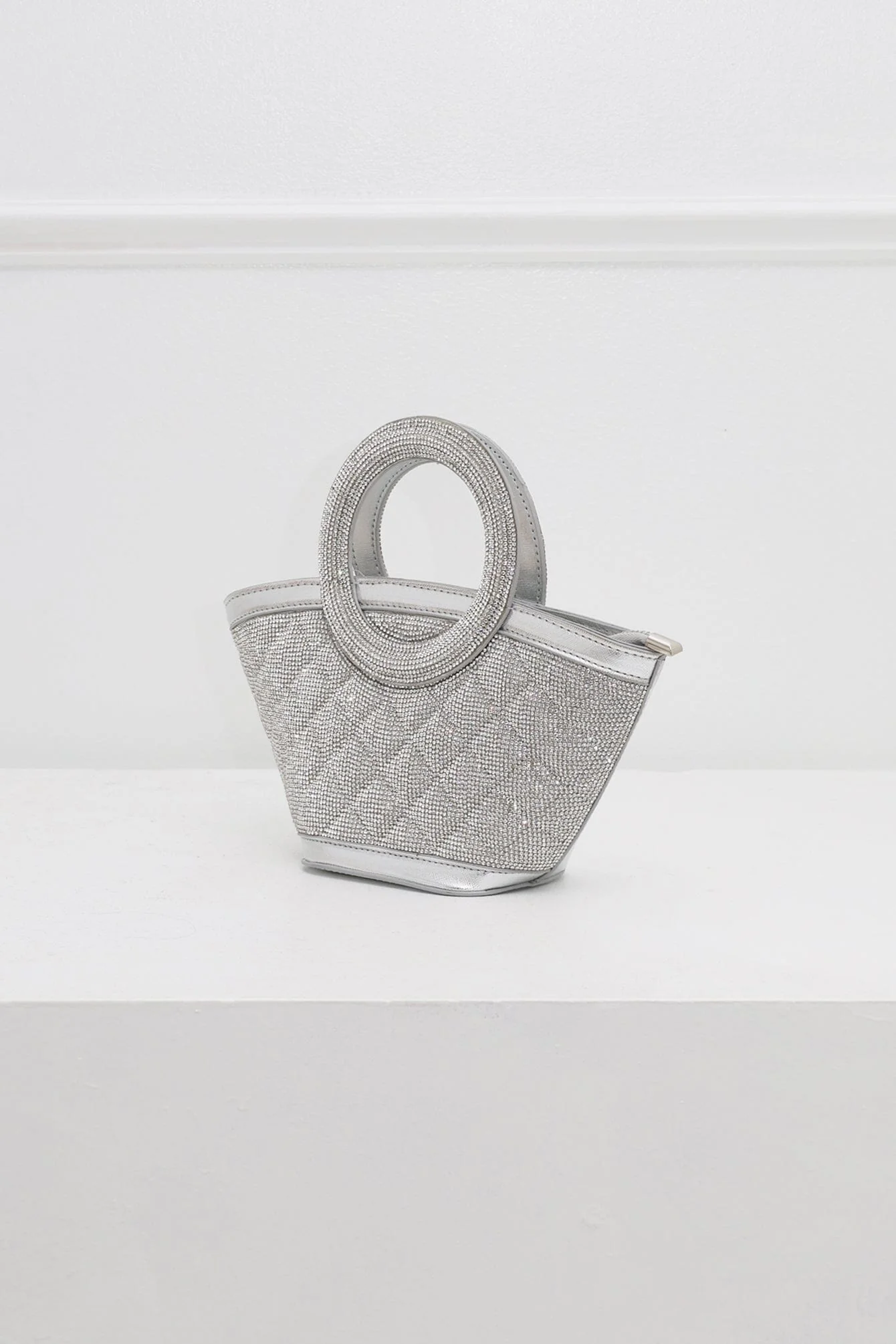 Nina Gleam Rhinestone Top Handle Bag - Image 6