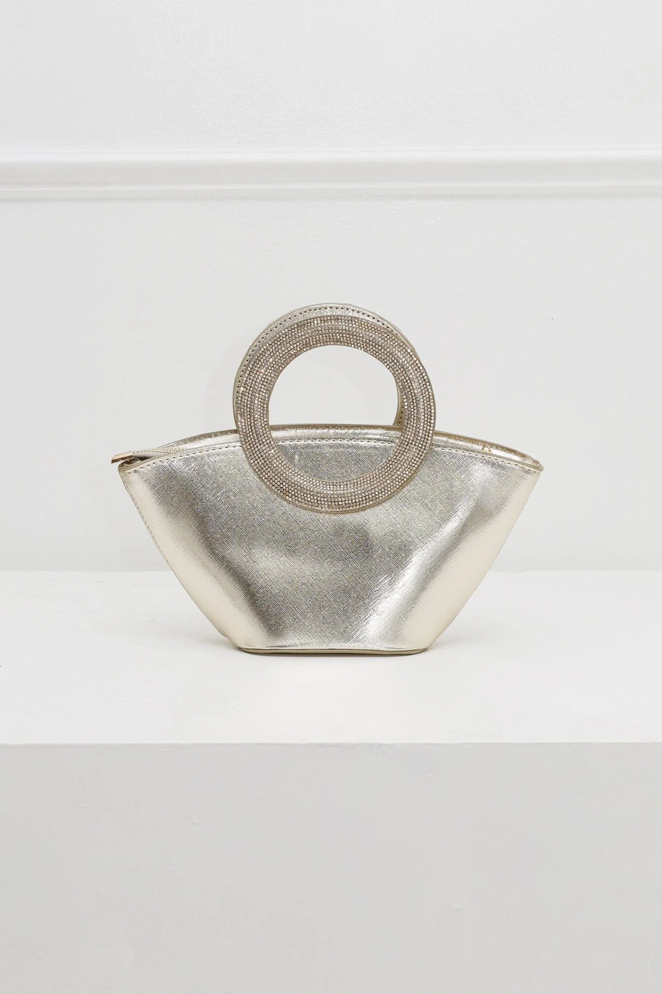 Nina Gleam Rhinestone Top Handle Bag - Image 8