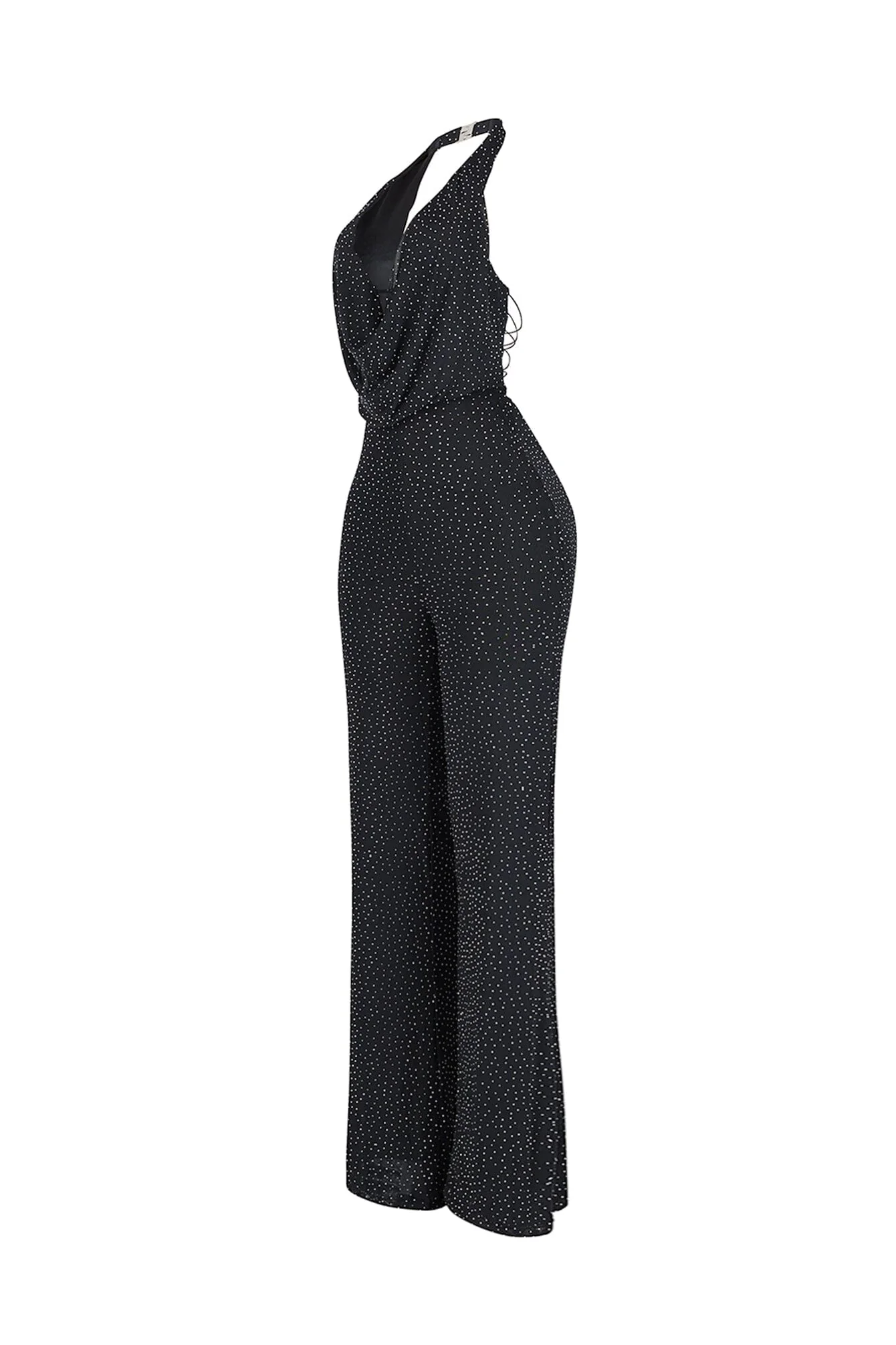 Novara Rhinestone Cowl Neck Jumpsuit - Image 10