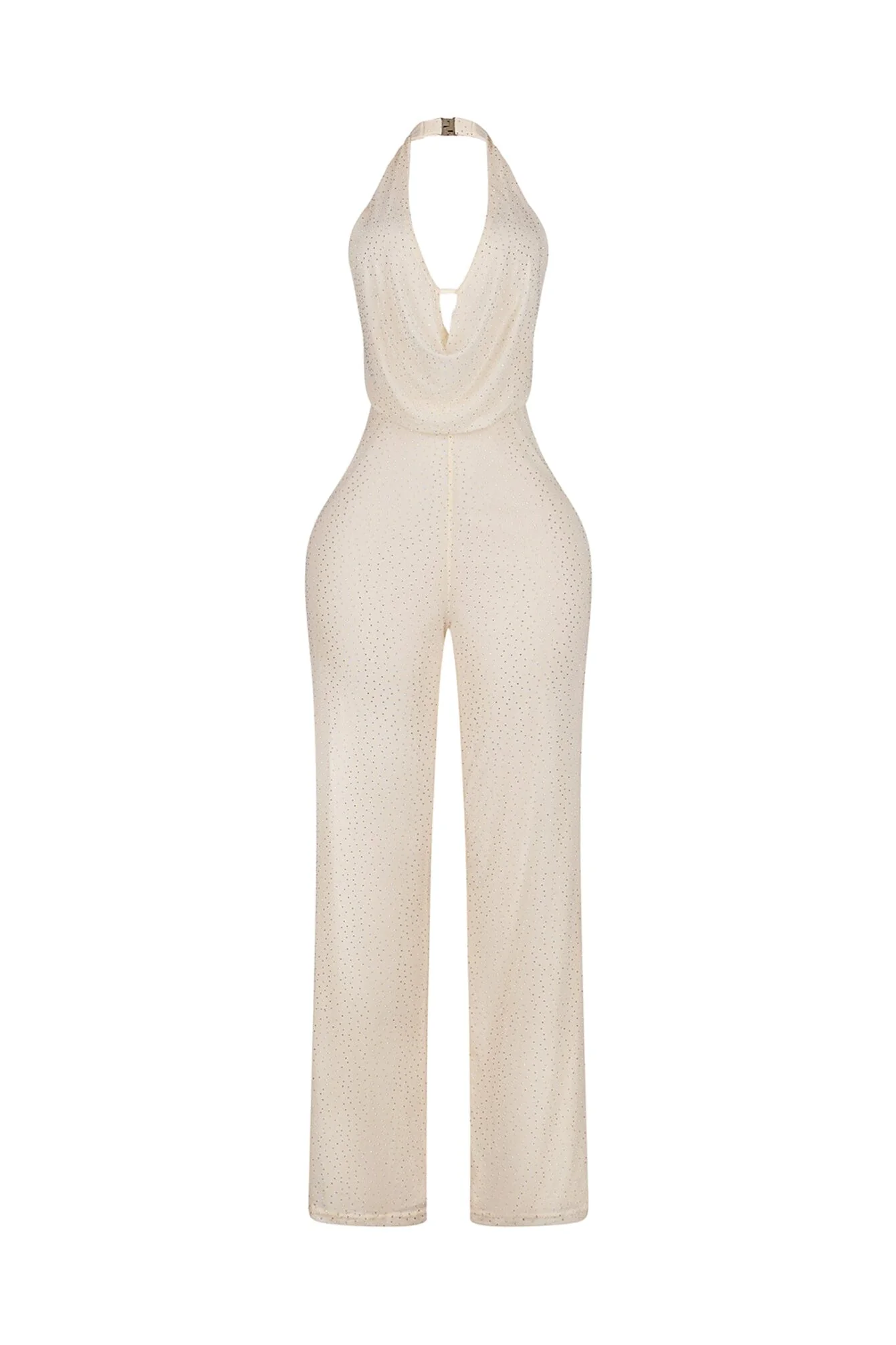 Novara Rhinestone Cowl Neck Jumpsuit - Image 7