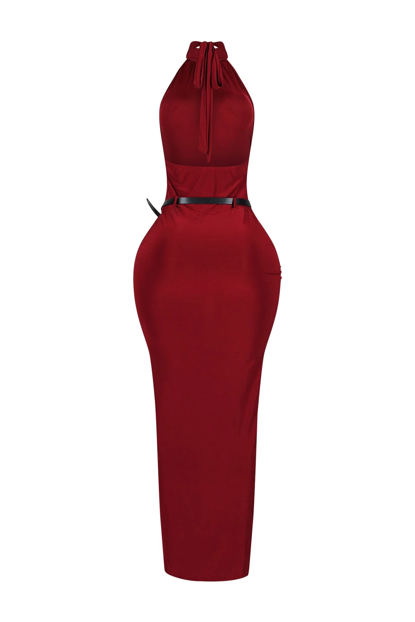 Nuit Allure Halter Maxi Dress - Image 11
